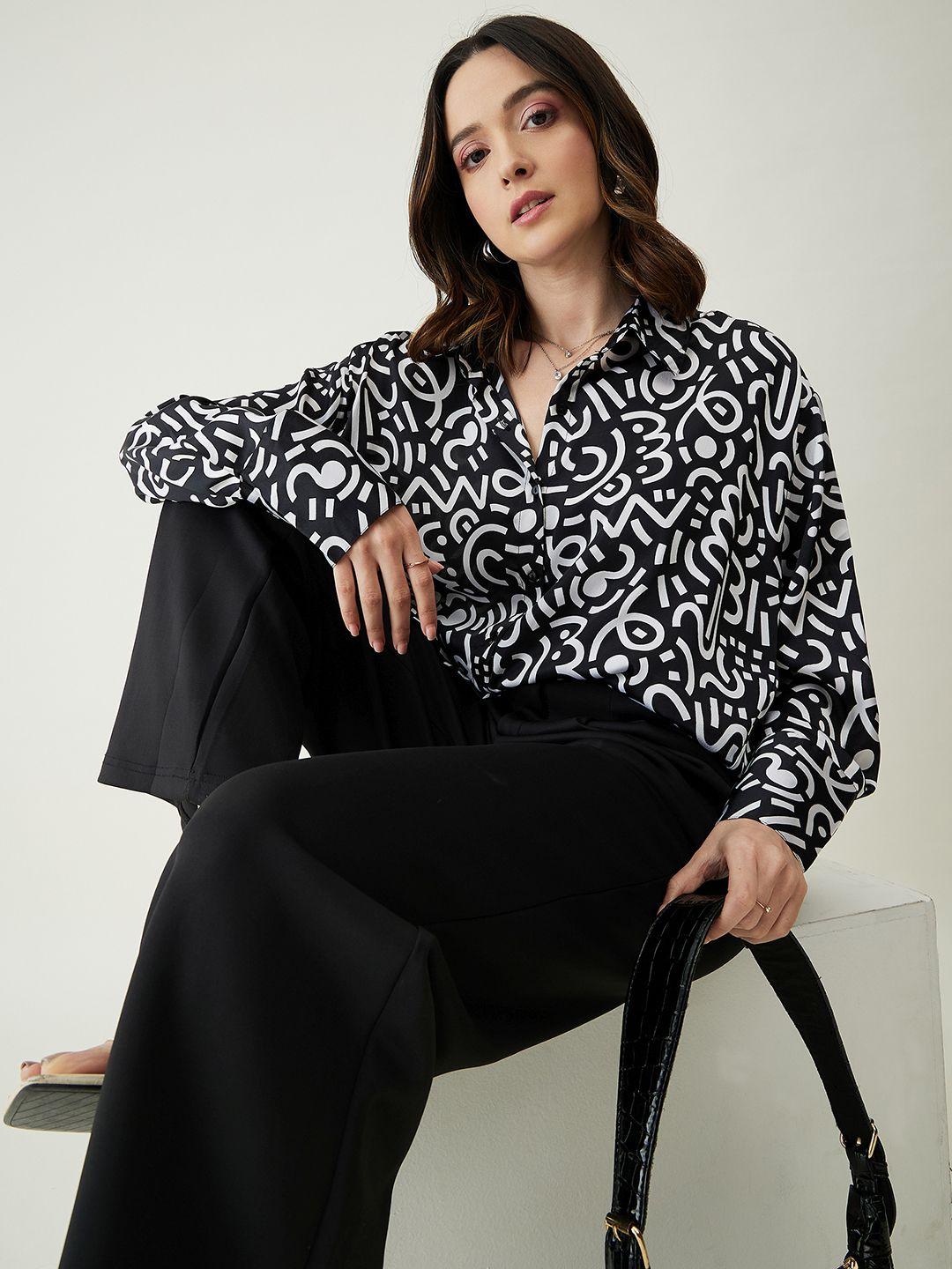 june & harry women comfort animal opaque printed party shirt