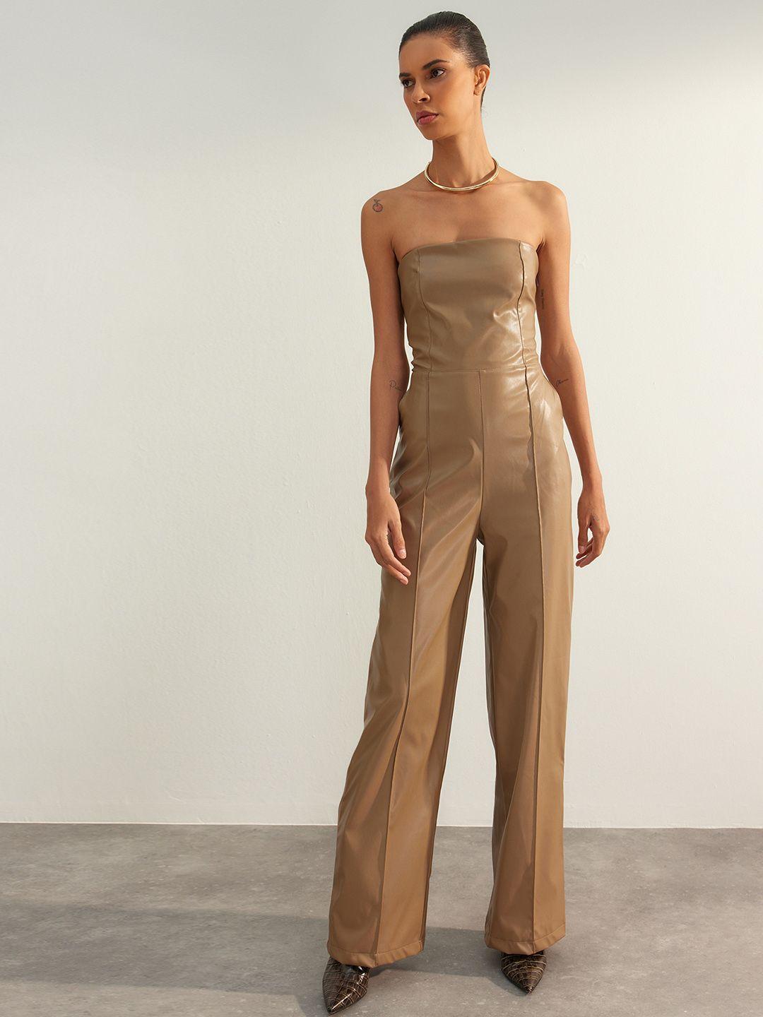 trendyol strapless basic jumpsuit