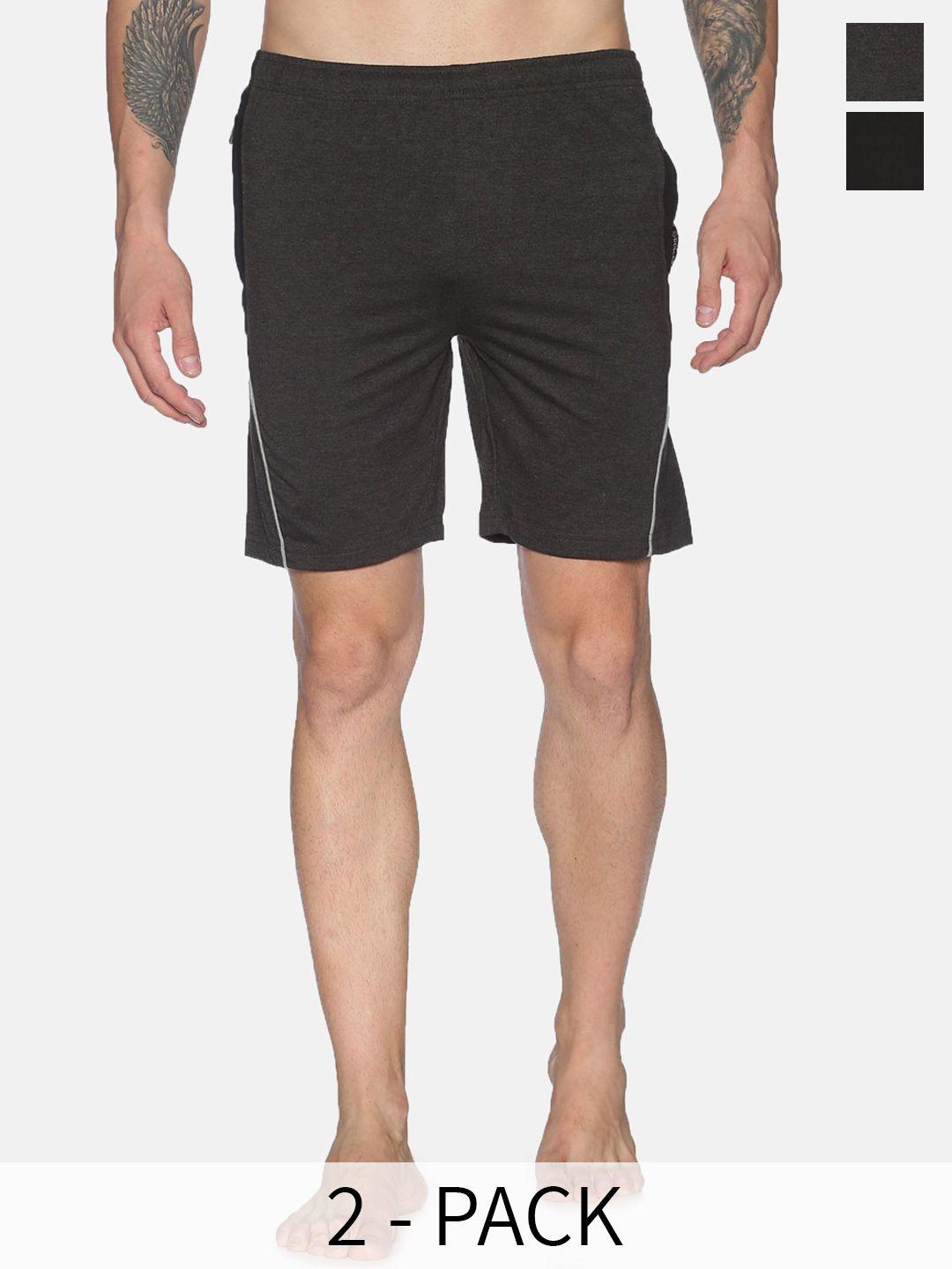 dollar men pack of 2 cotton sports shorts