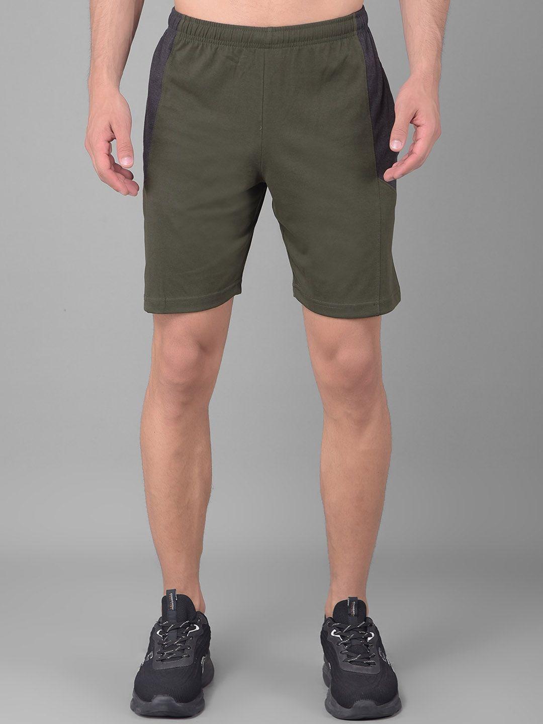 dollar men mid-rise cotton sports shorts