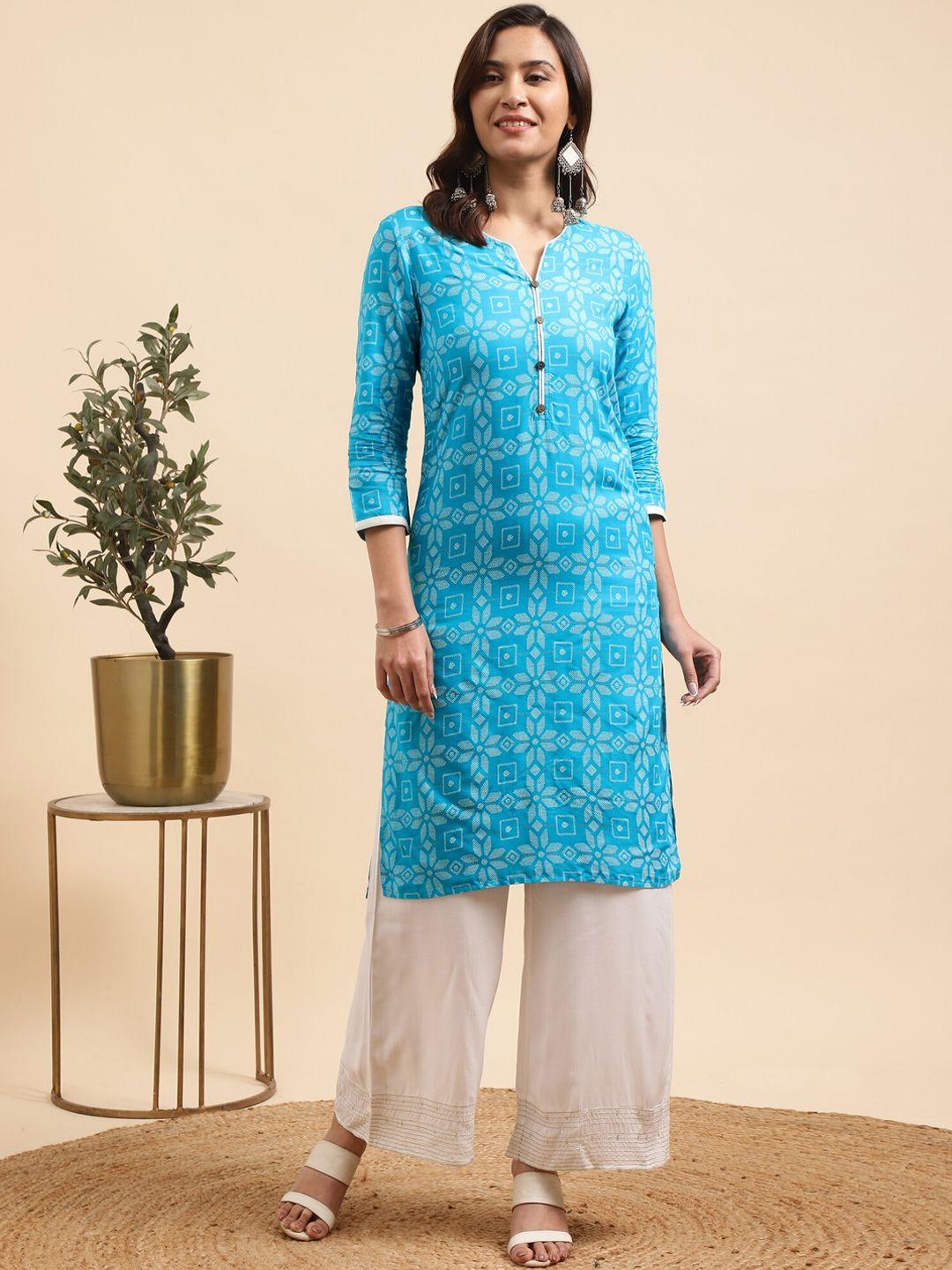 rangita women floral printed regular kurta with palazzos