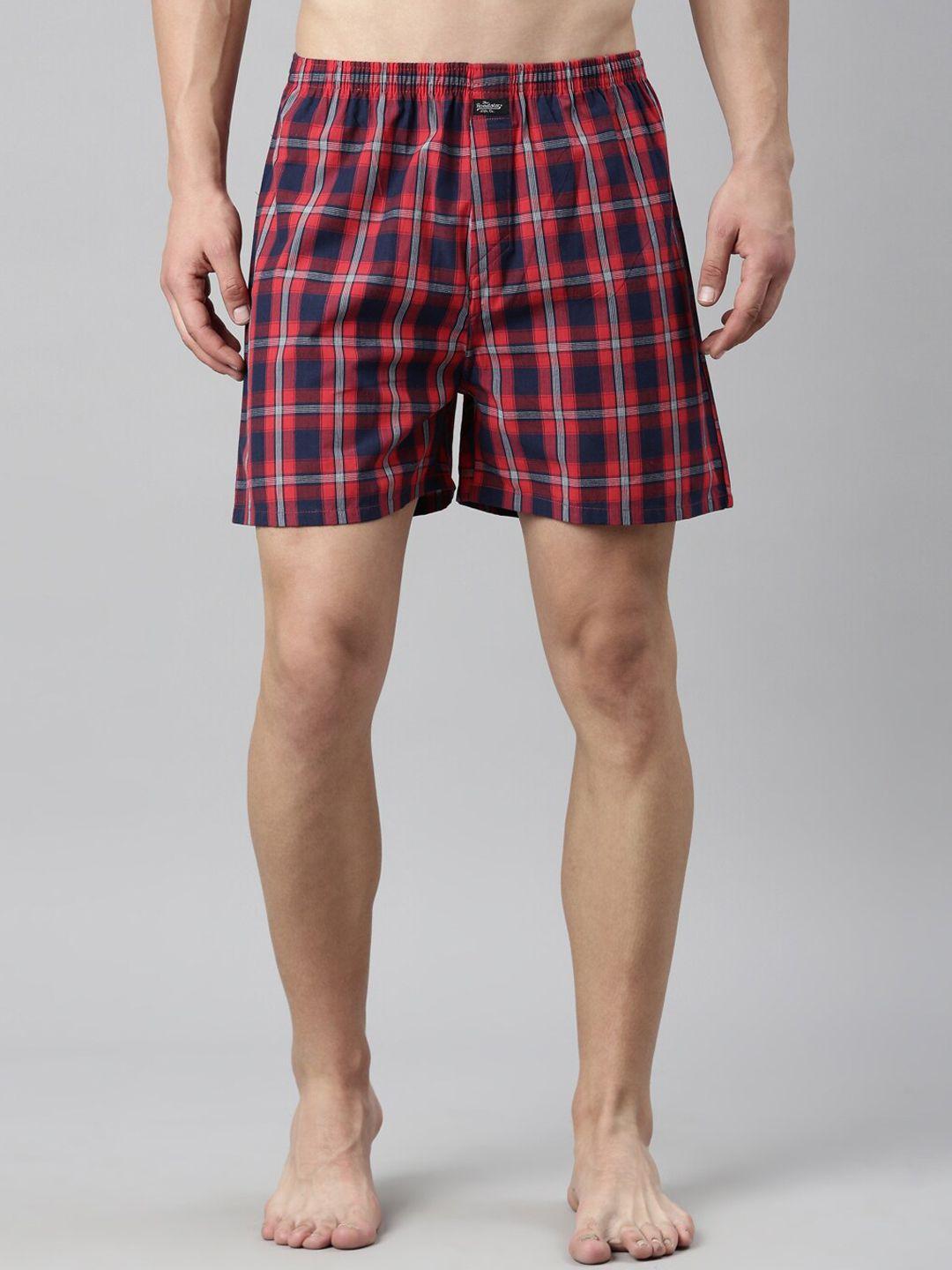 the roadster lifestyle co. checked pure cotton boxers rr-bc-jy38