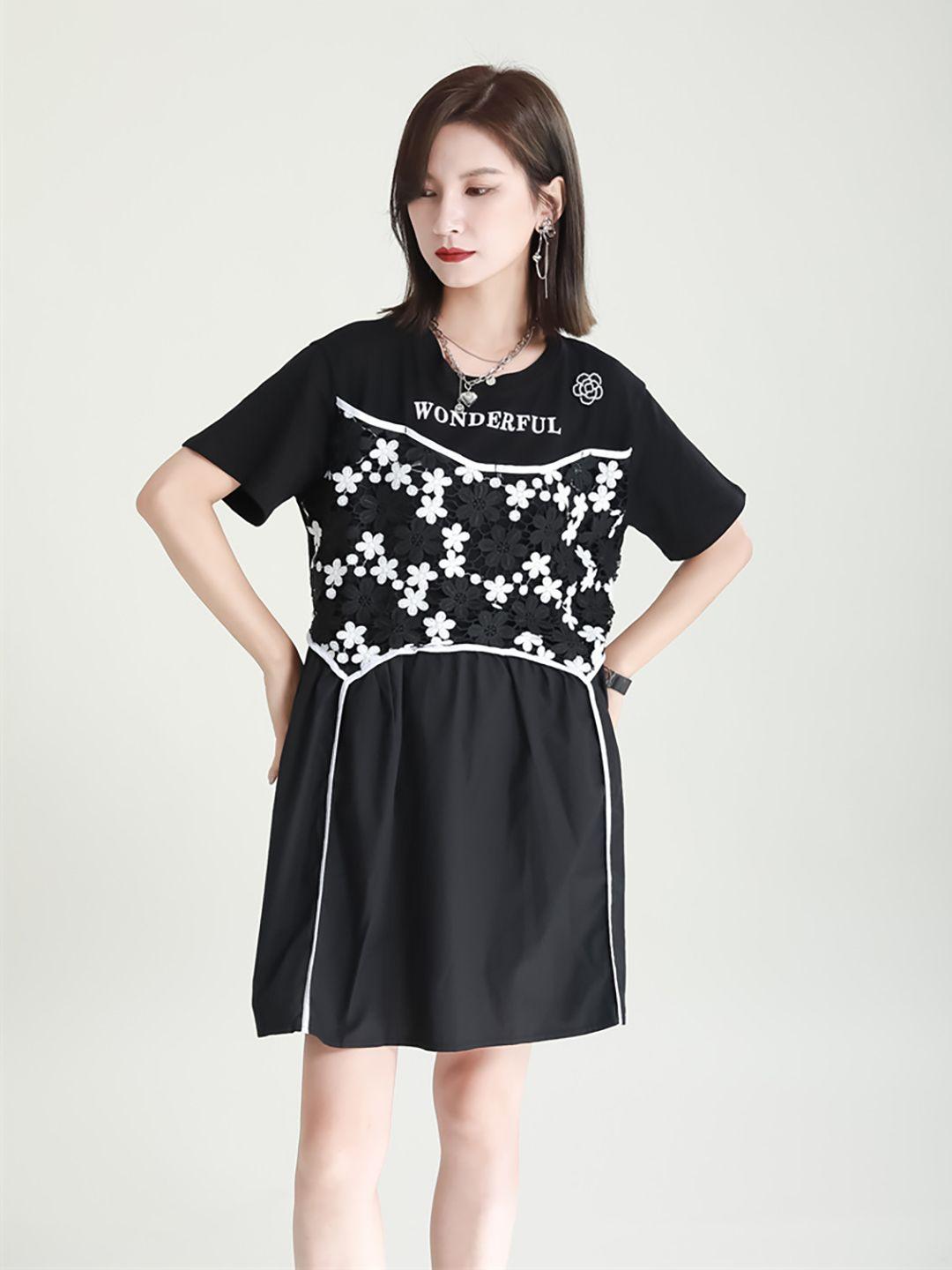 jc collection floral printed t-shirt dress