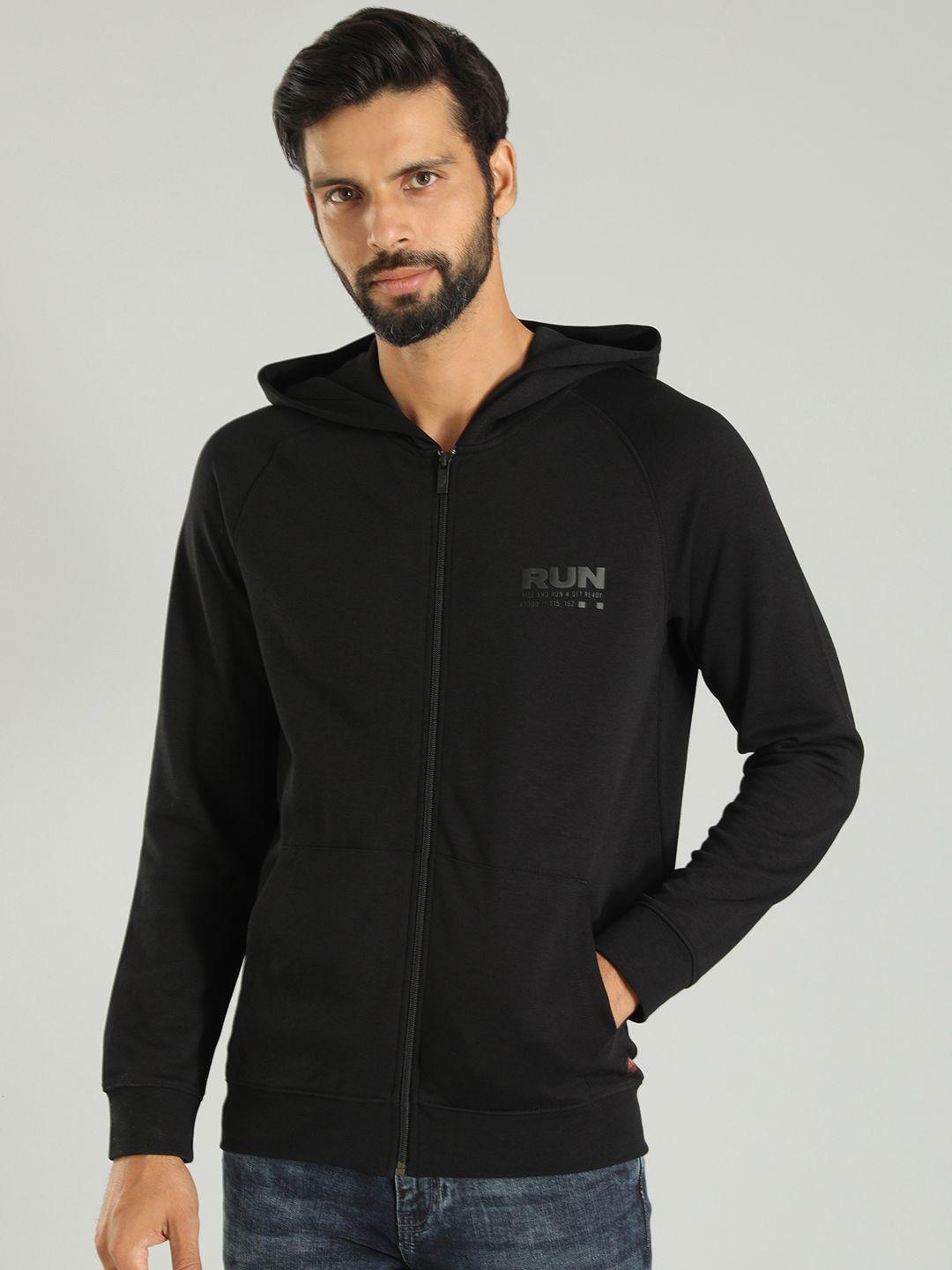 indian terrain hooded front-open sweatshirt