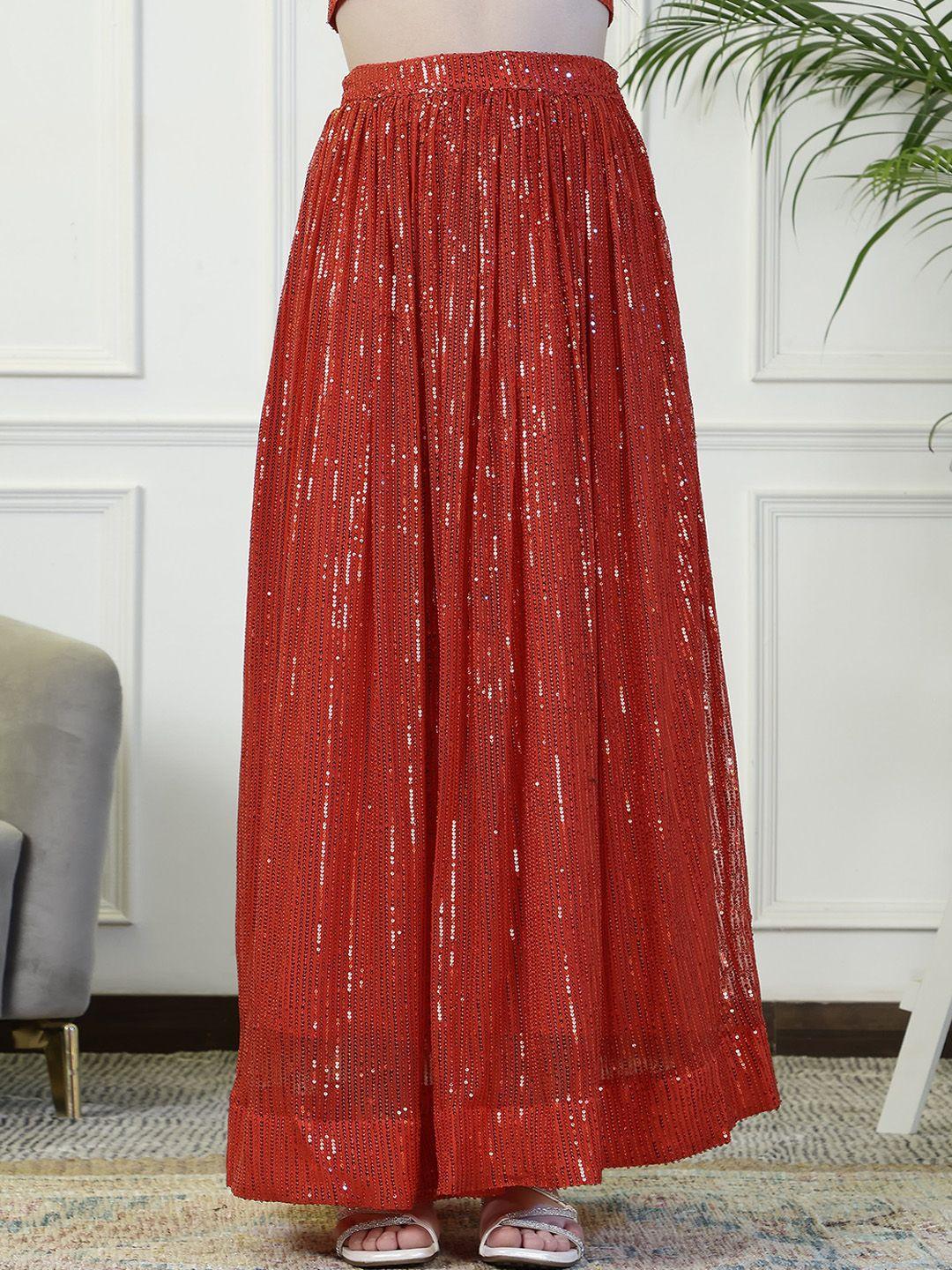 neudis embillished flared maxi skirt