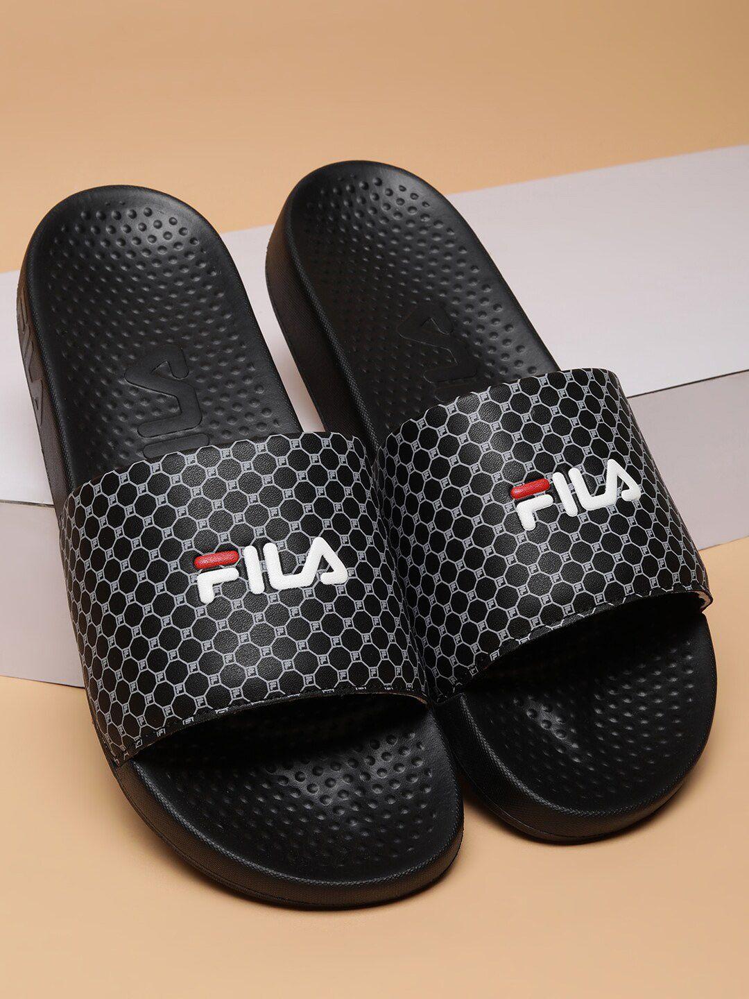 fila men printed sliders