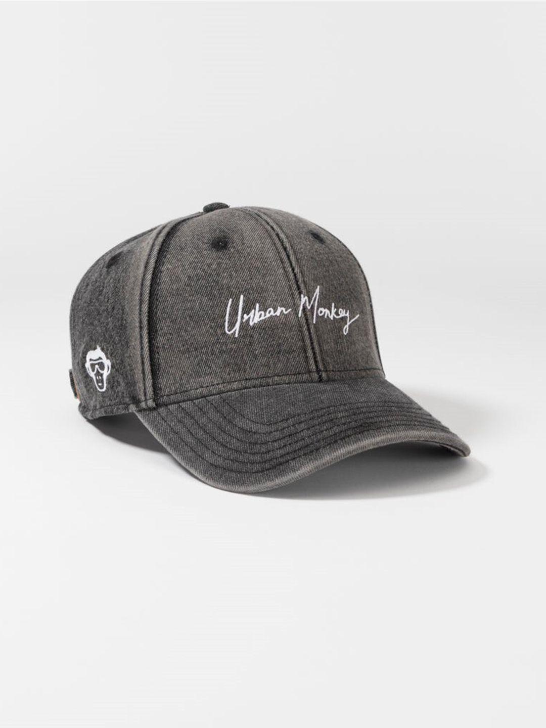 urban monkey unisex embroidered cotton baseball cap