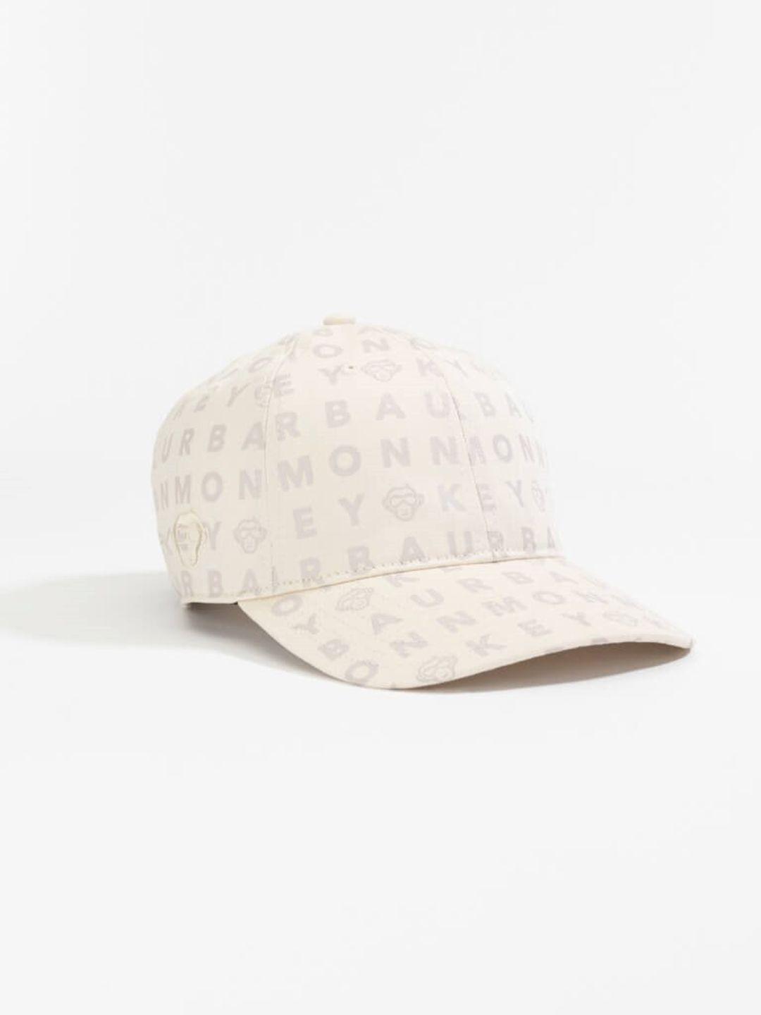 urban monkey unisex typography printed baseball cap