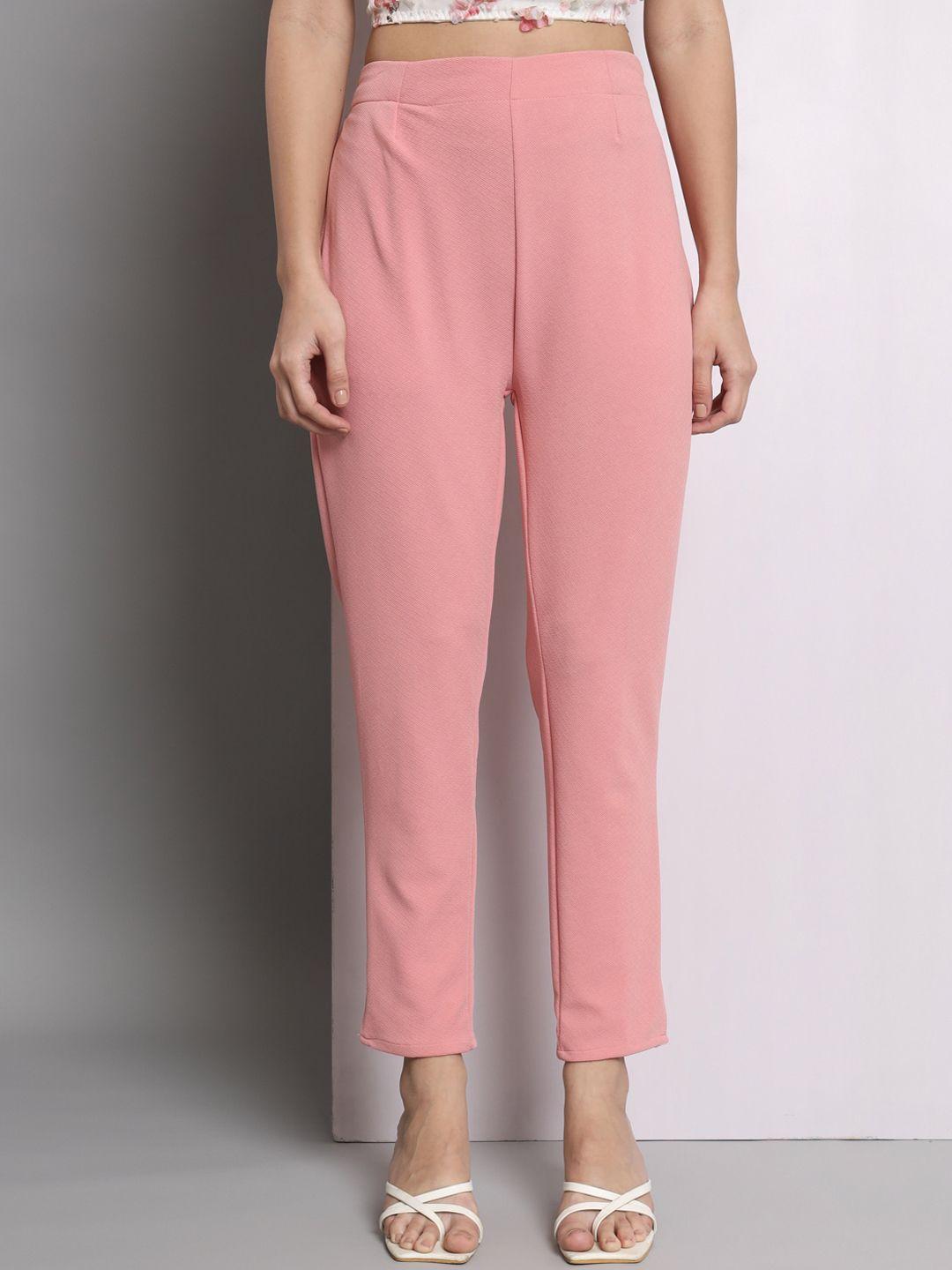 q-rious women mid-rise cropped trousers