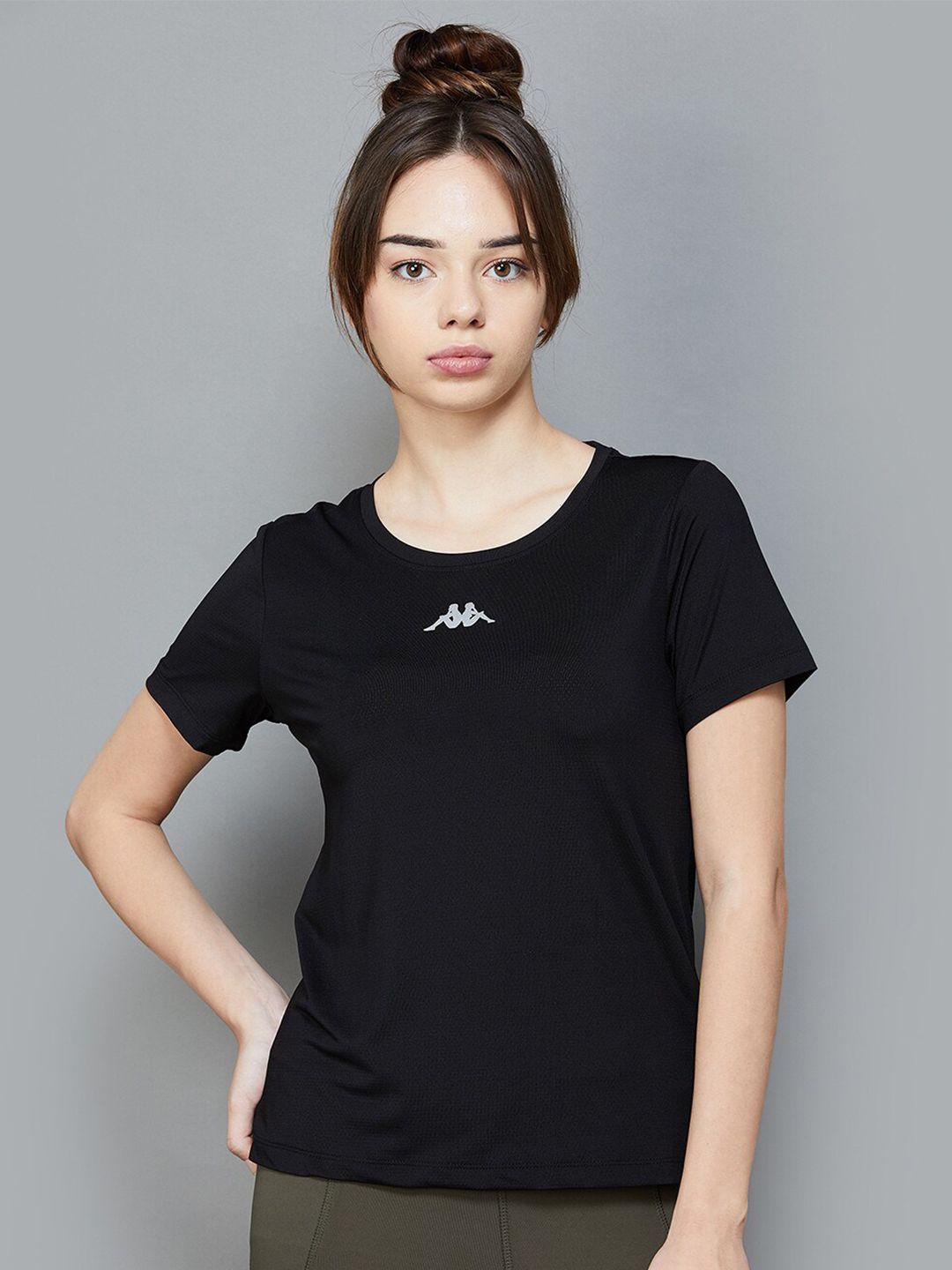 kappa women extended sleeves pockets t-shirt