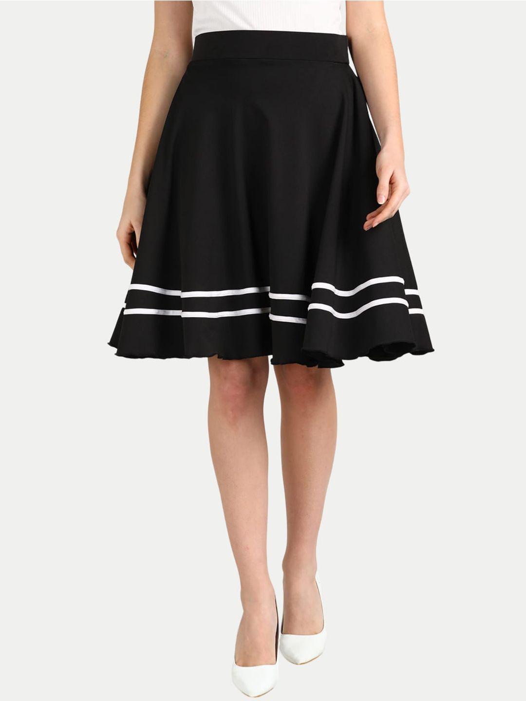 baesd striped flared skirt