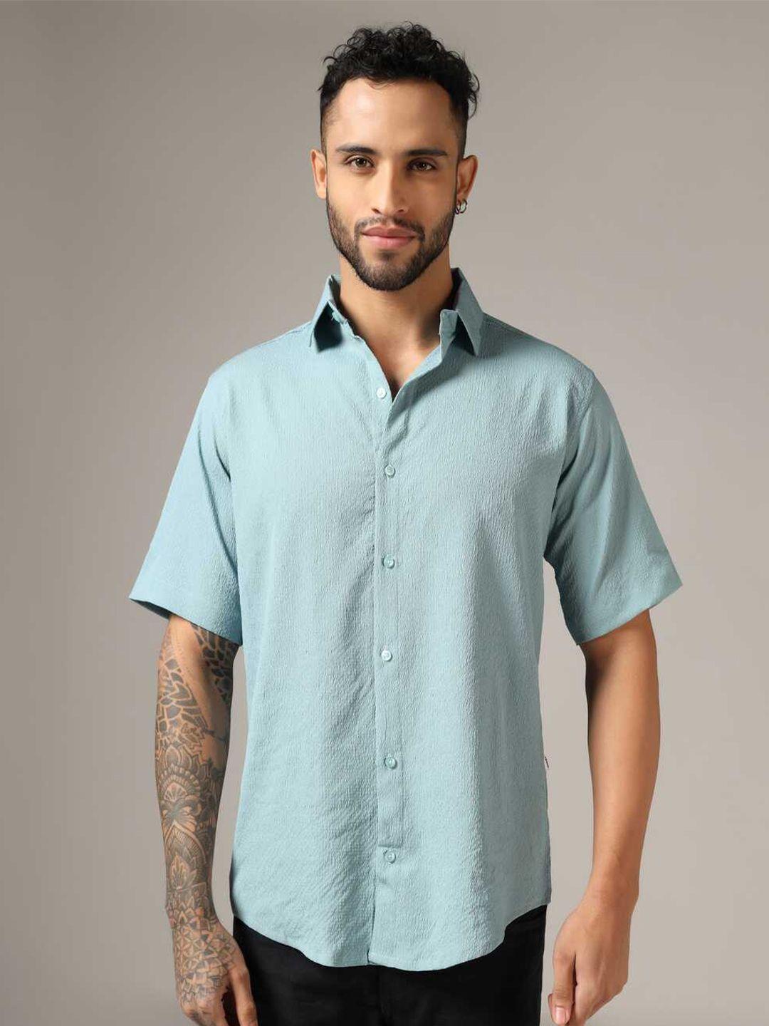 greciilooks men classic opaque casual shirt