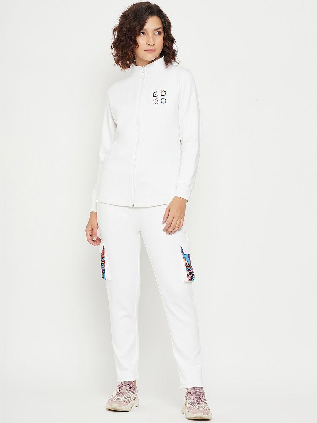 edrio women printed cotton tracksuits