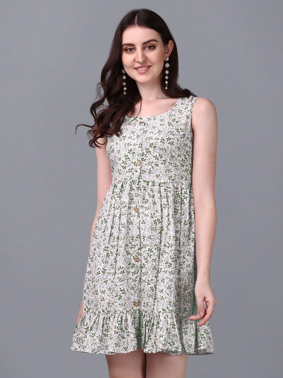 wilnercrown floral print empire dress