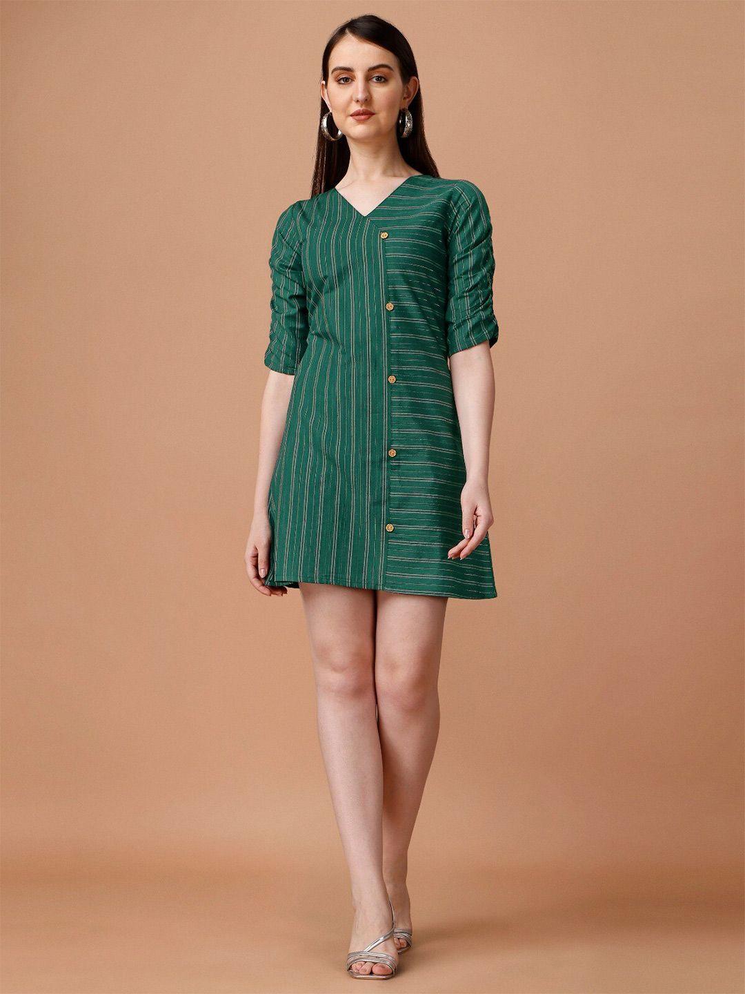 wilnercrown striped a-line dress