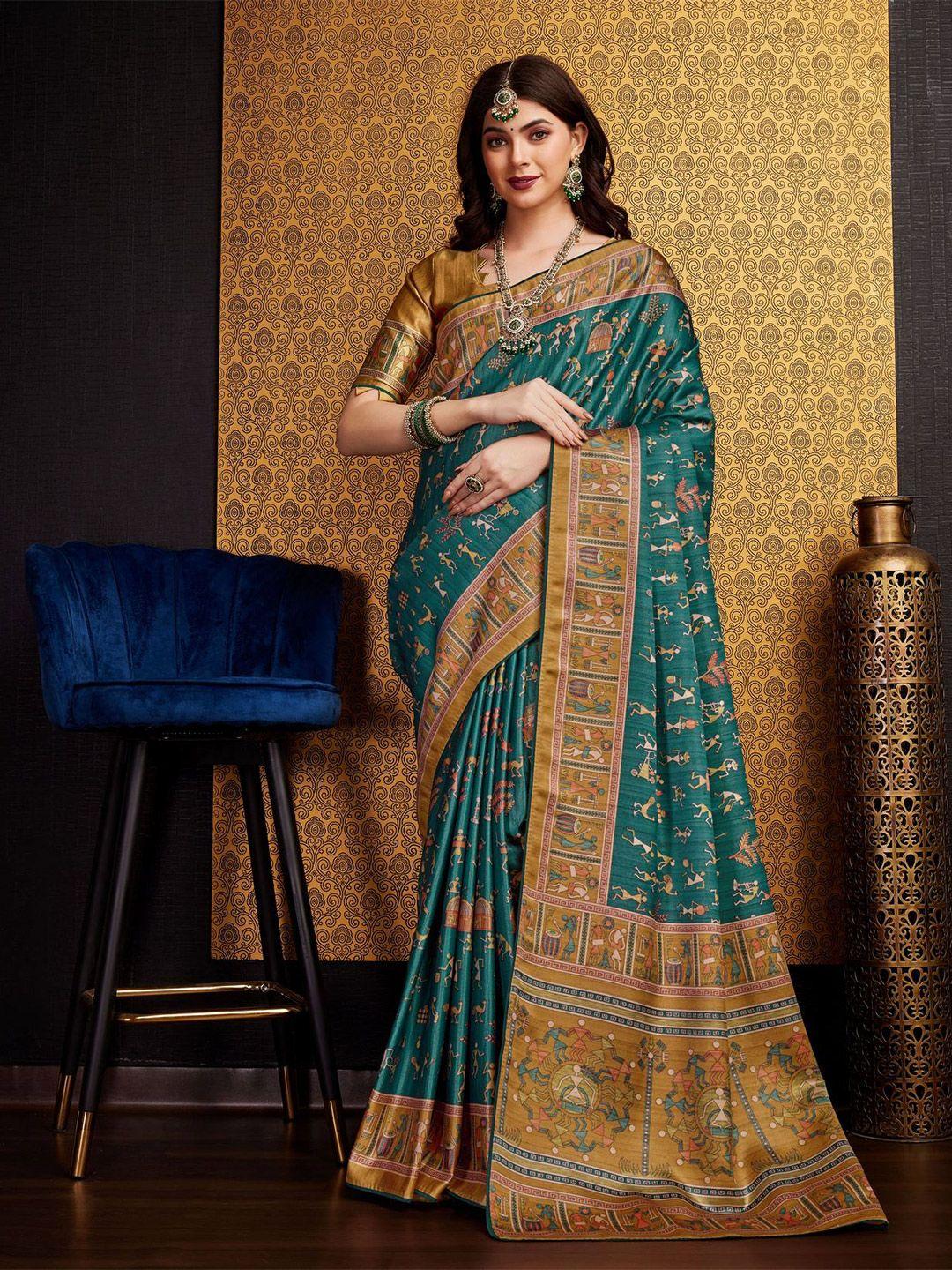 mitera warli satin saree