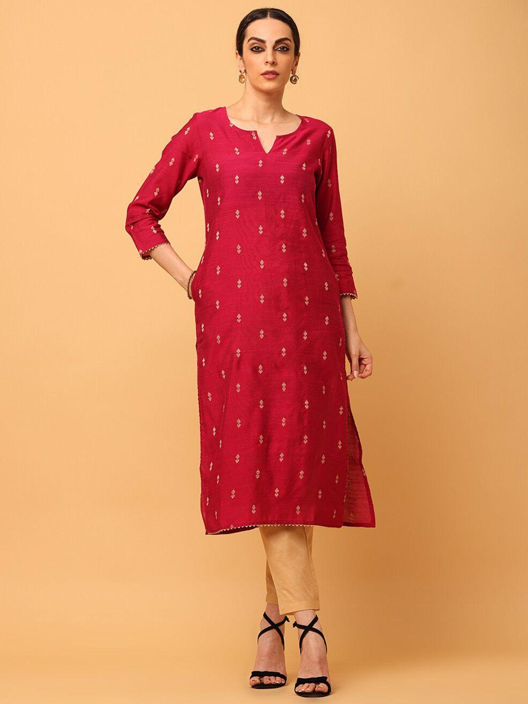 aayusika women regular gotta patti kurta with trousers