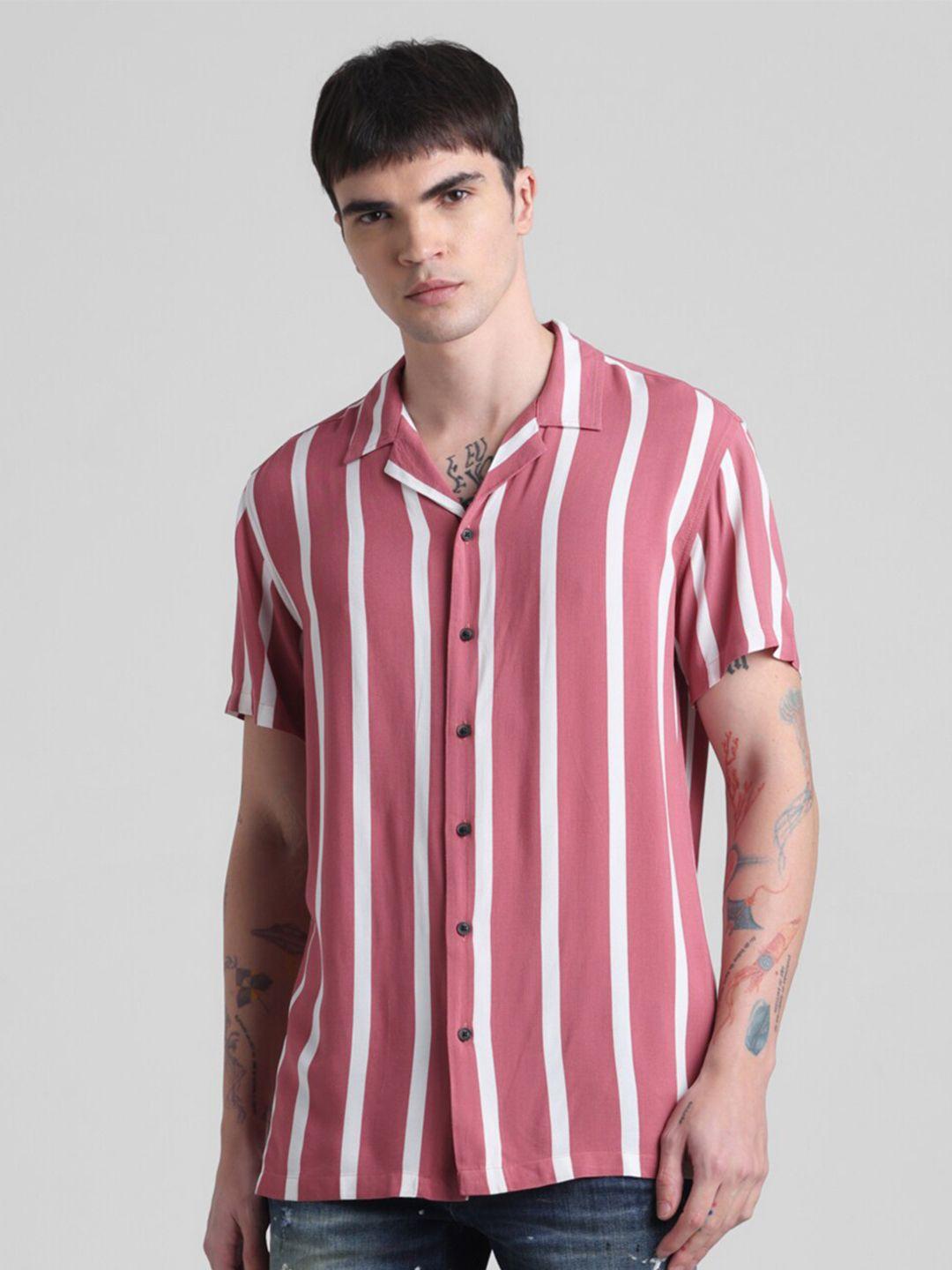 jack & jones men opaque striped casual shirt