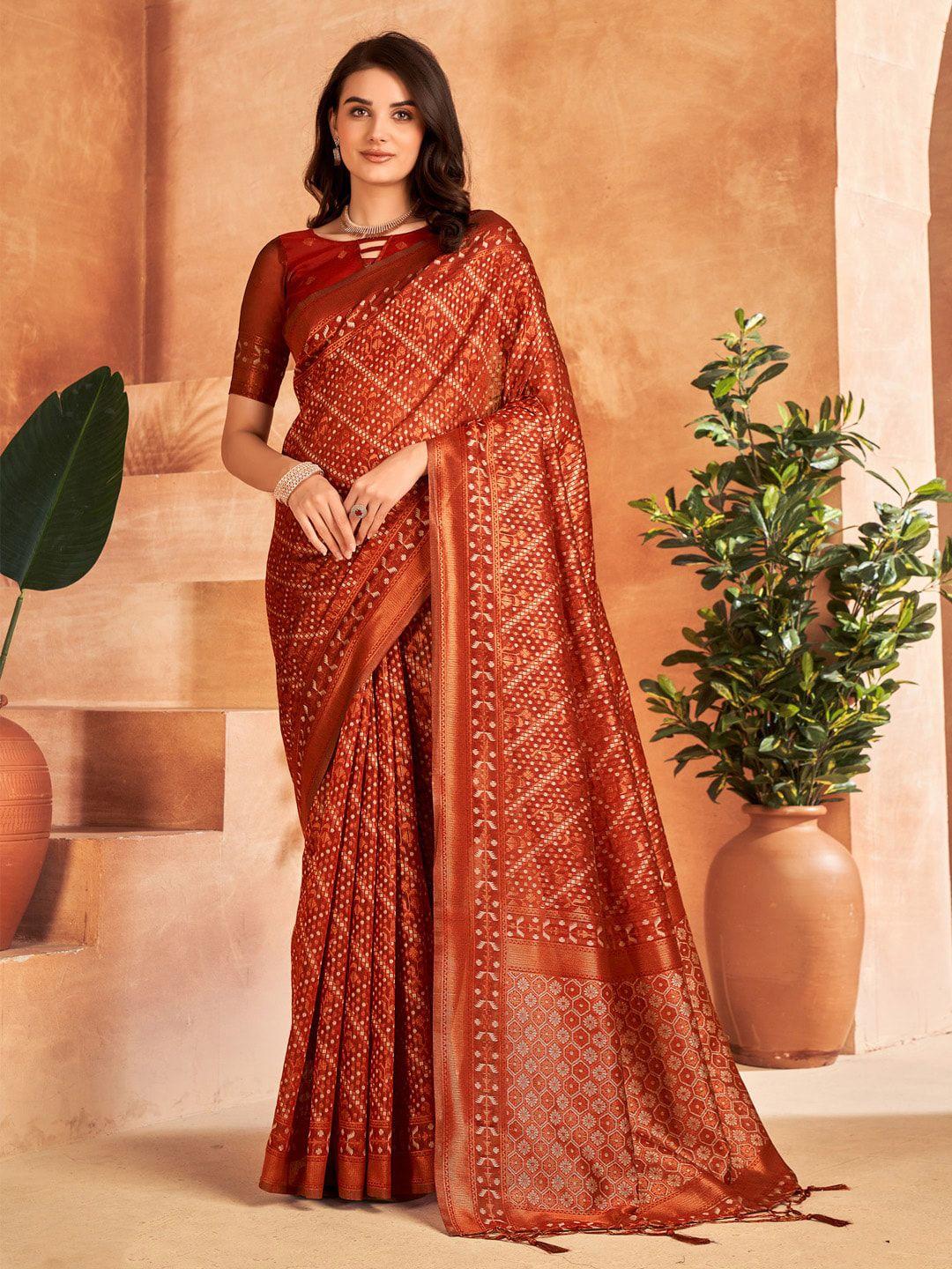 mitera ethnic motifs woven design zari banarasi saree