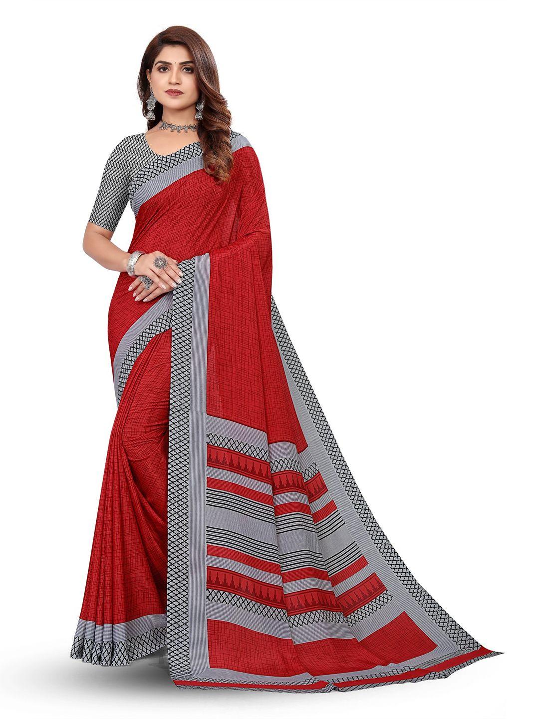 vimla checked printed saree