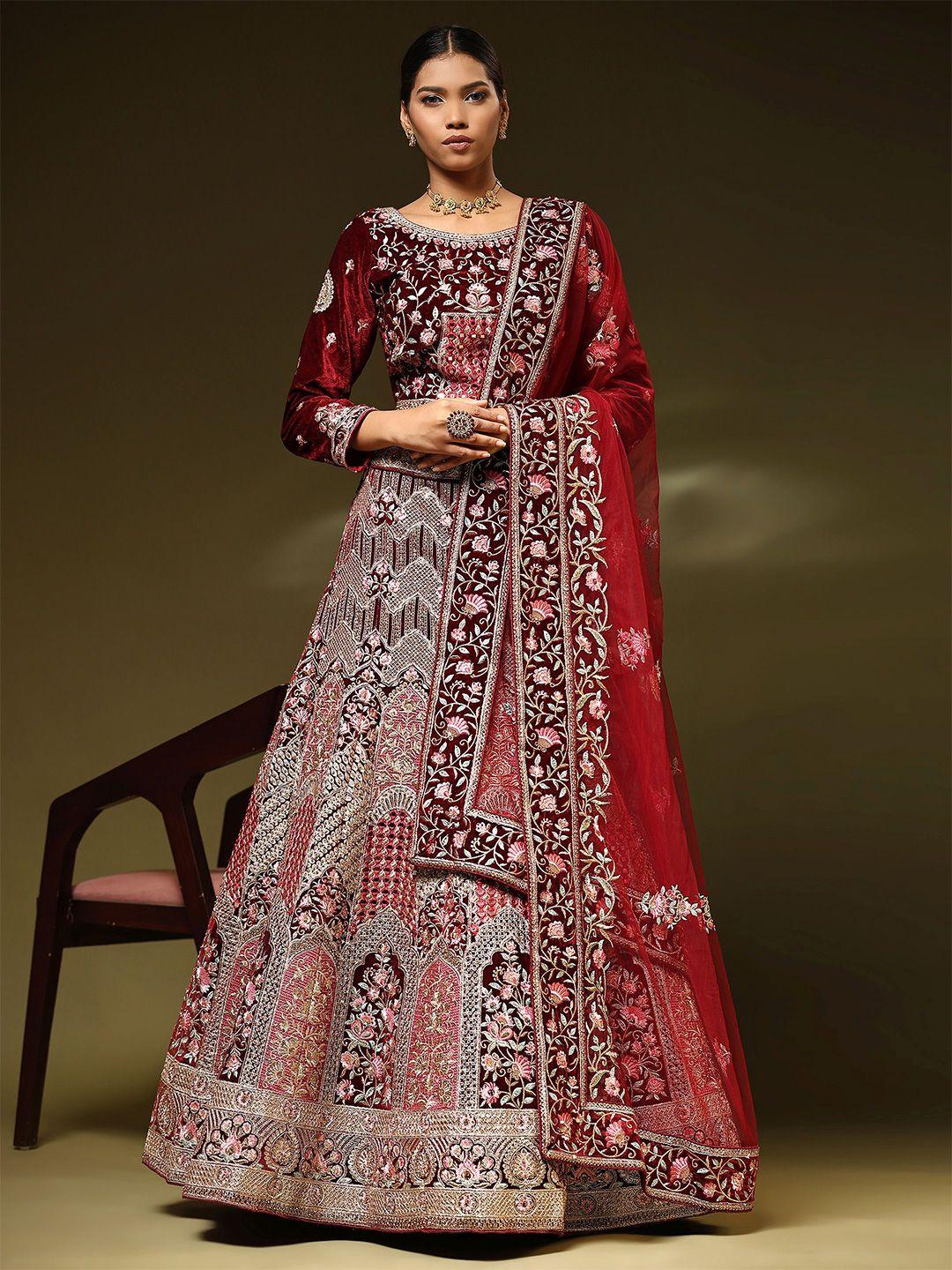 phenav embroidered ready to wear lehenga & blouse with dupatta