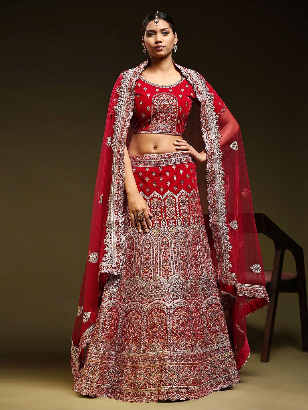 phenav embroidered ready to wear lehenga & blouse with dupatta