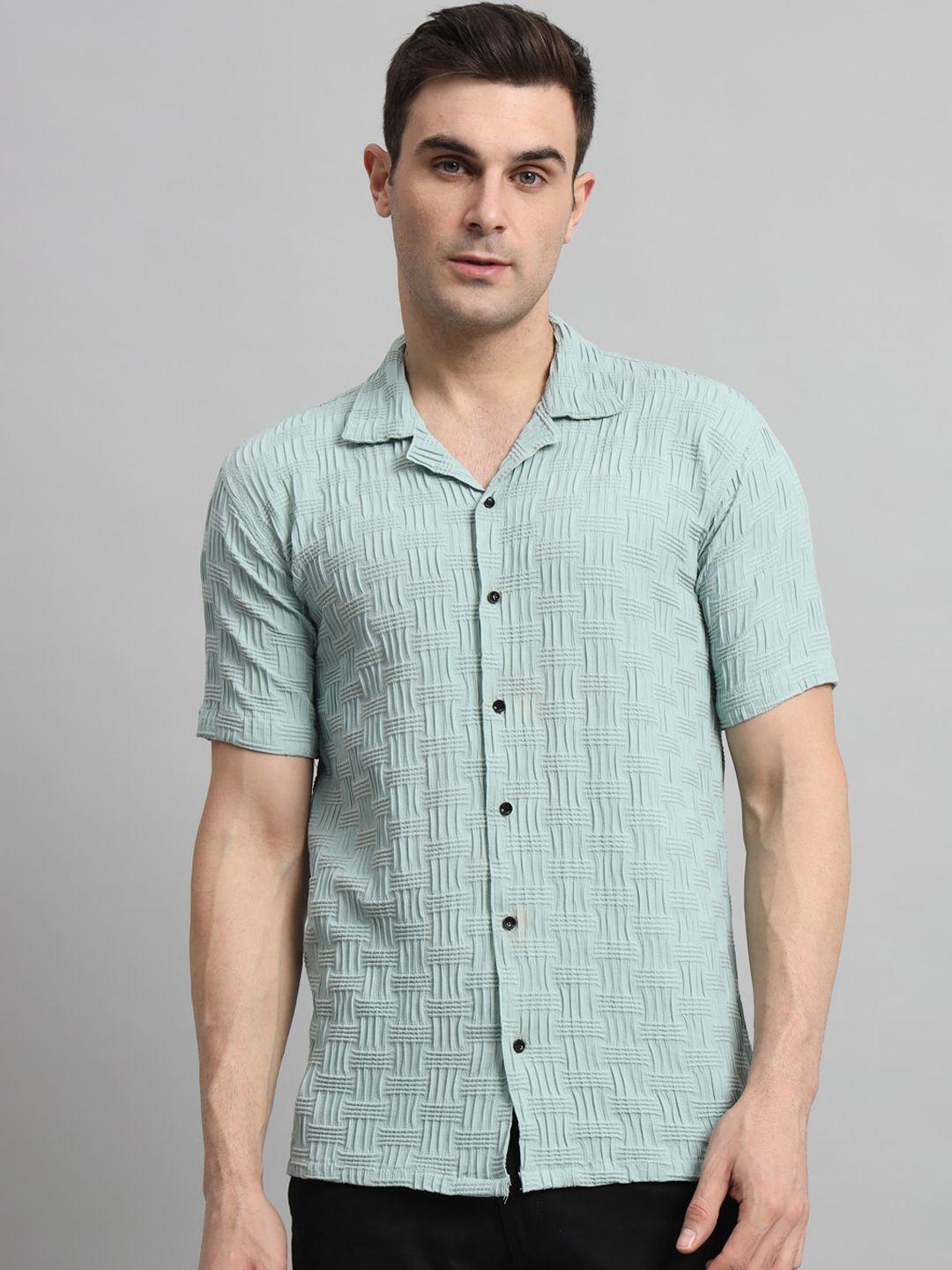 wuxi men classic opaque striped casual shirt