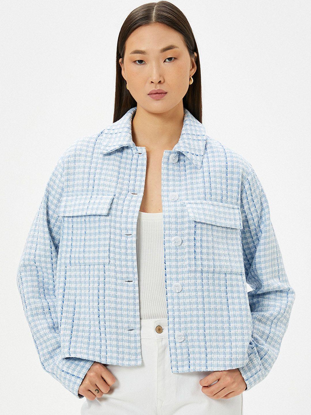 koton checked tailored jacket