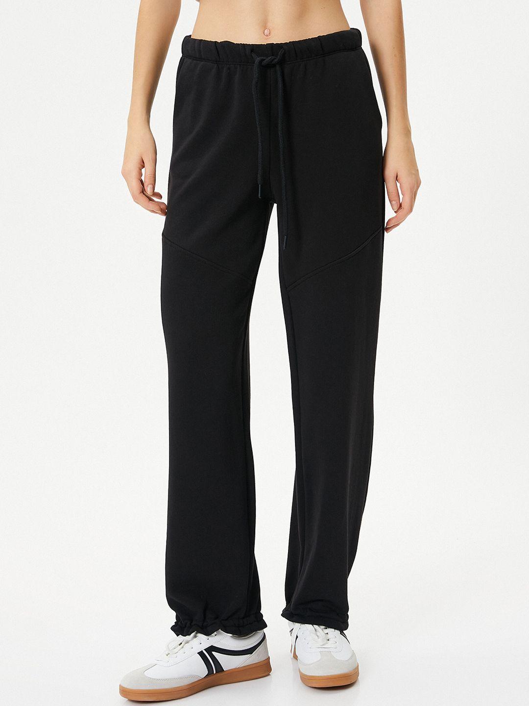 koton women mid-rise track pants