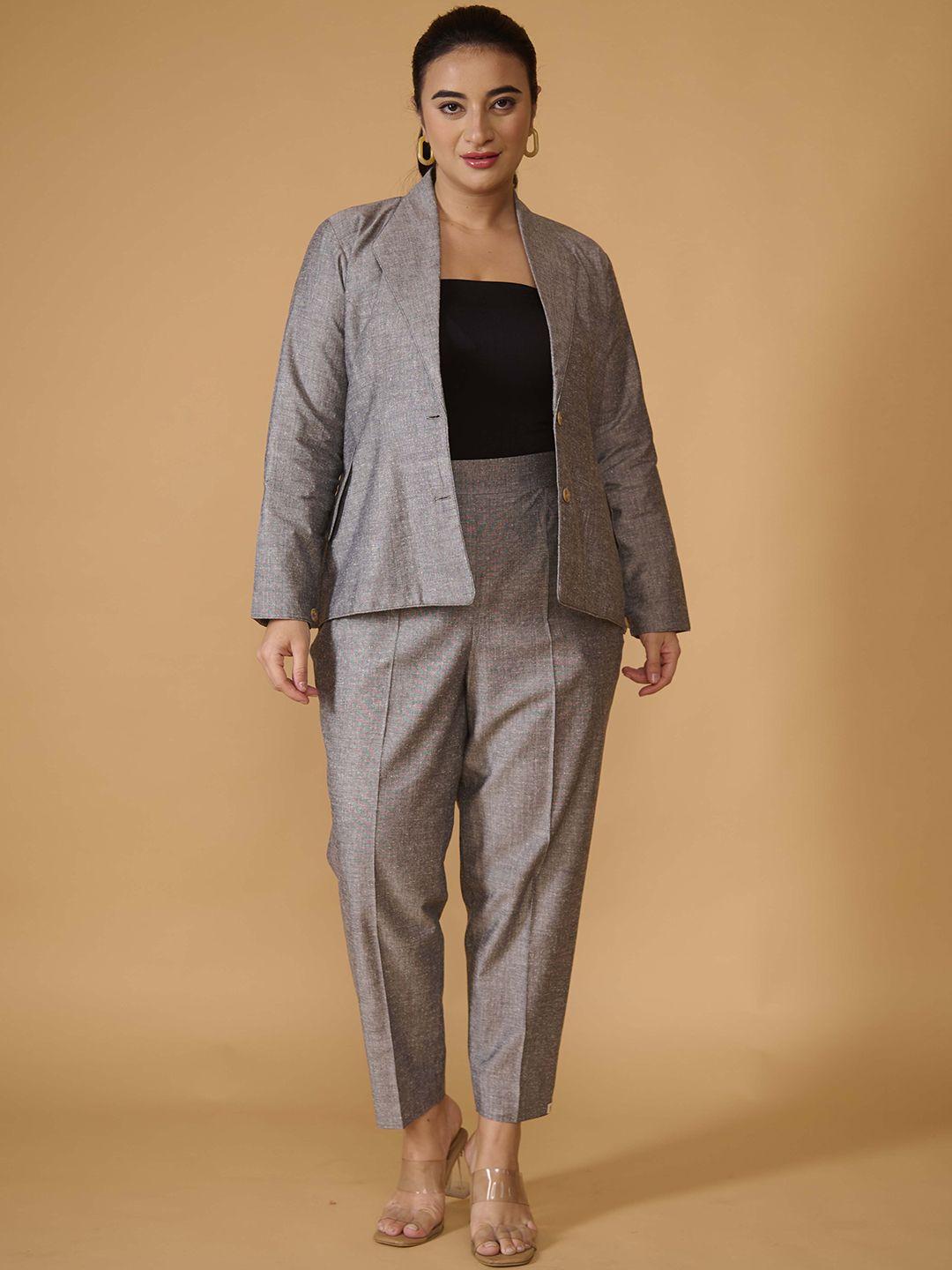 tsucchi traditions shawl collar blazer with trouser co-ords