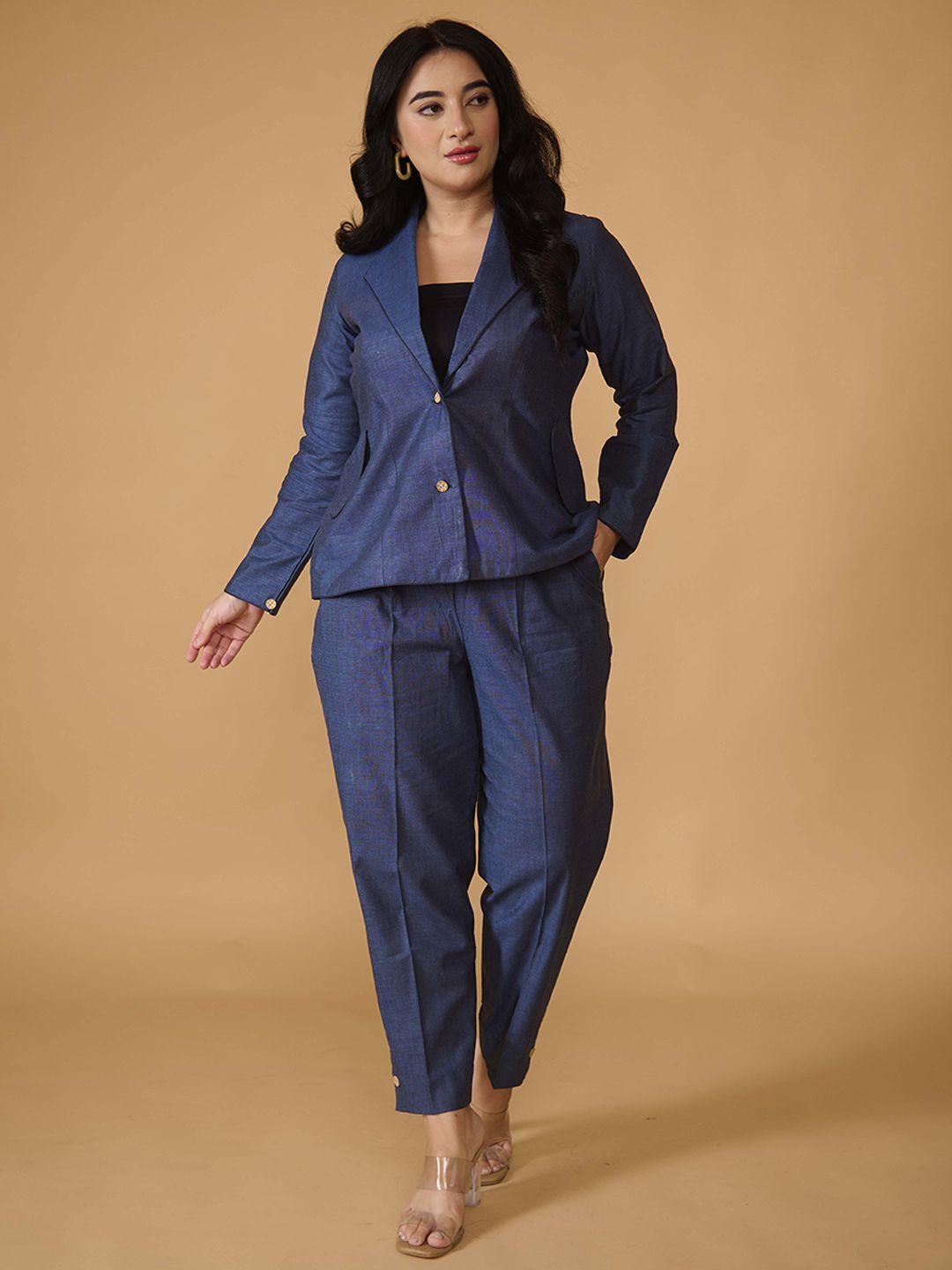 tsucchi traditions shawl collar blazer with trouser co-ords