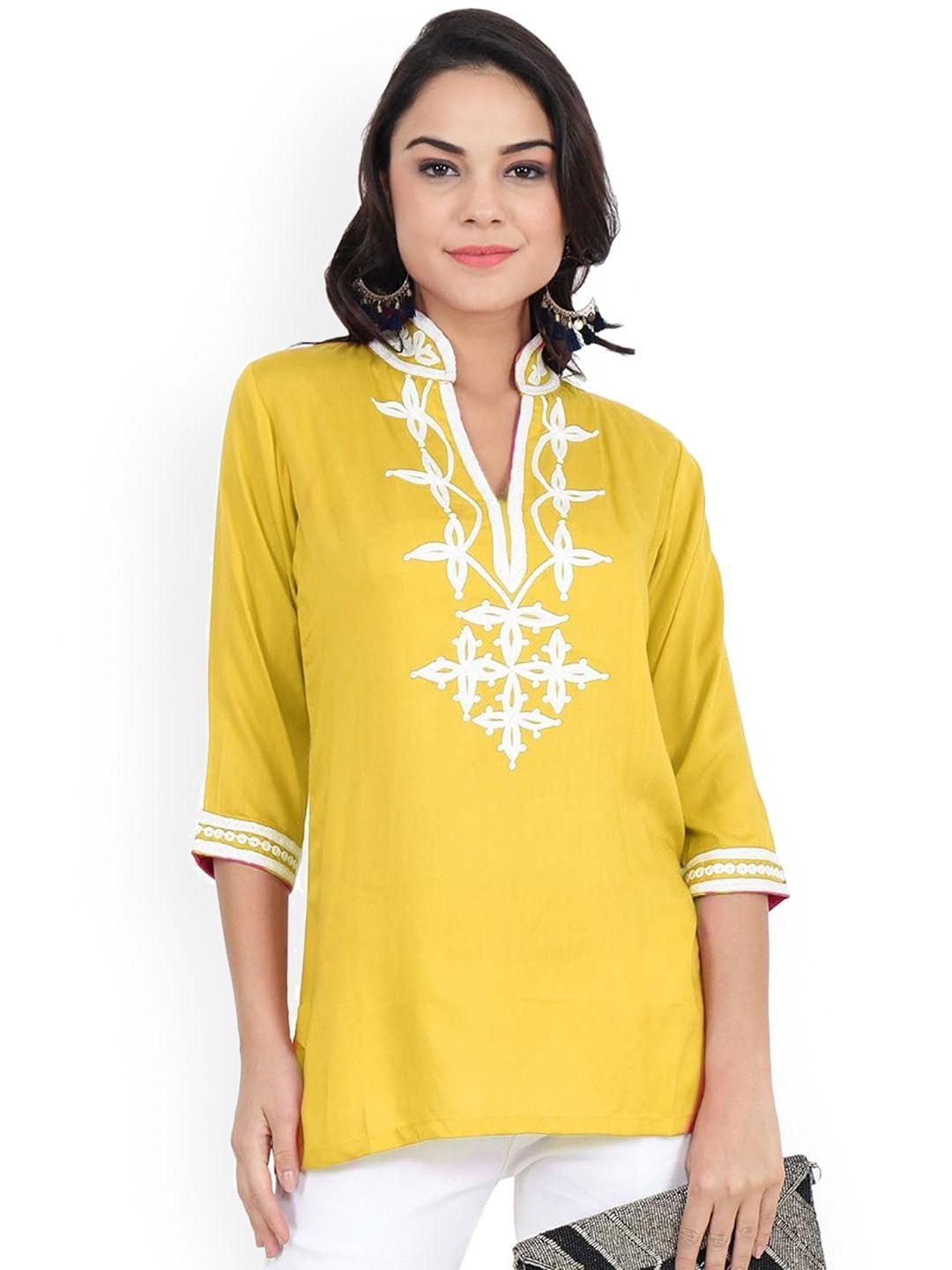 craftbazar women floral embroidered kurta