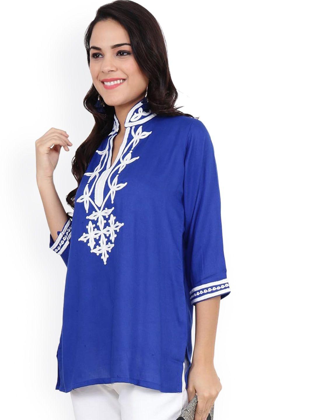 craftbazar women embroidered thread work kurta