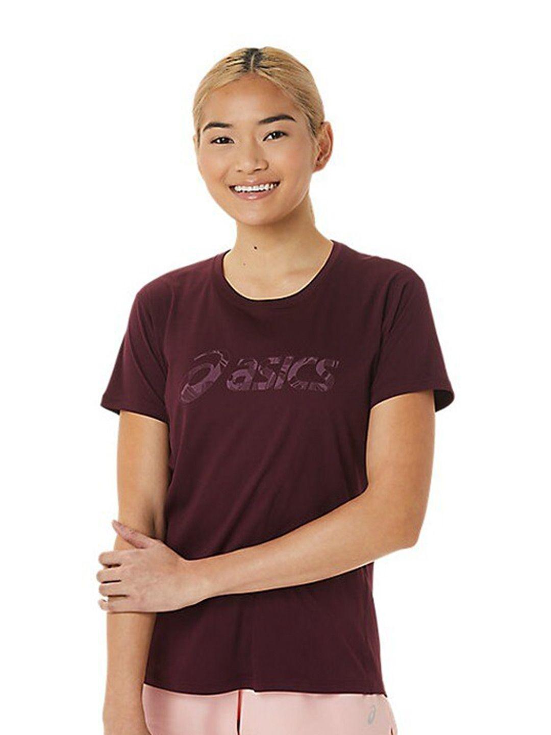 asics runkoyo brand logo printed t-shirt