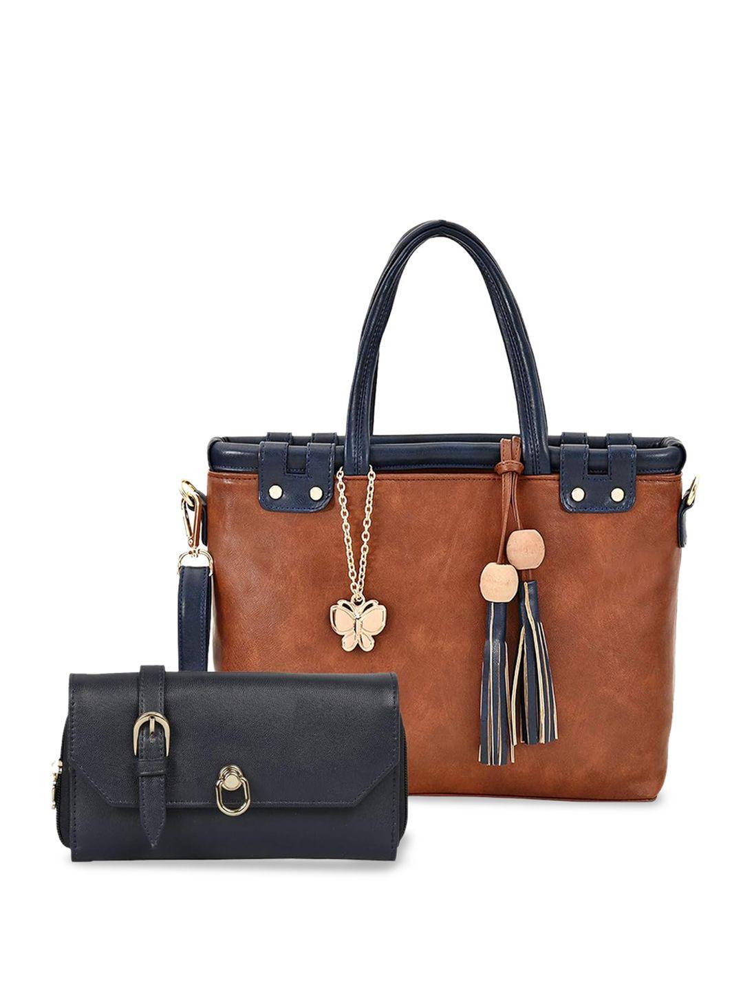 butterflies structured shoulder bag