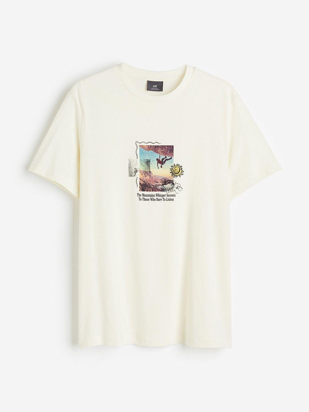 h&m  printed t-shirt