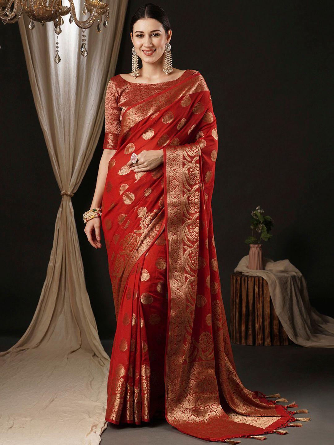 anouk ethnic motifs zari pure georgette kanjeevaram saree