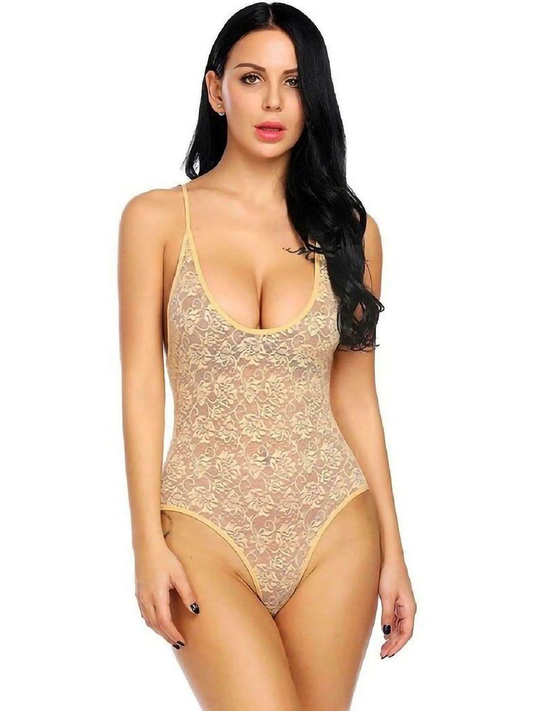 arousy net baby doll with high-low