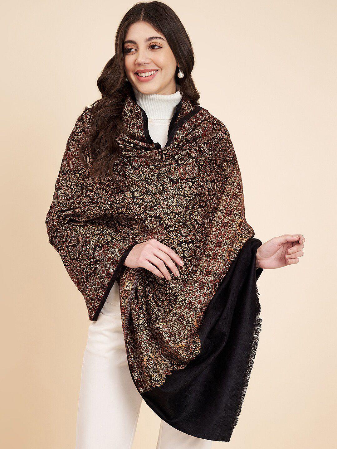 zamour women woven design shawl