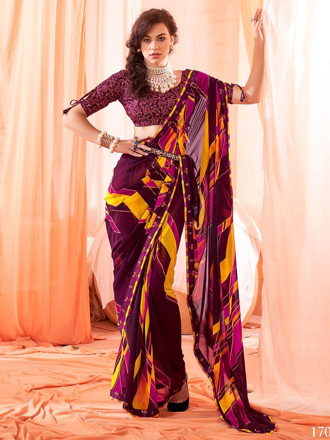 sanskar abstract printed saree