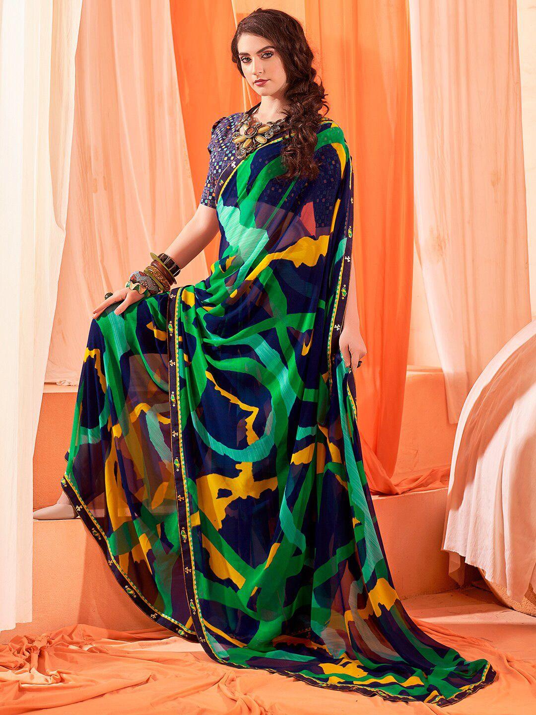 sanskar abstract printed saree