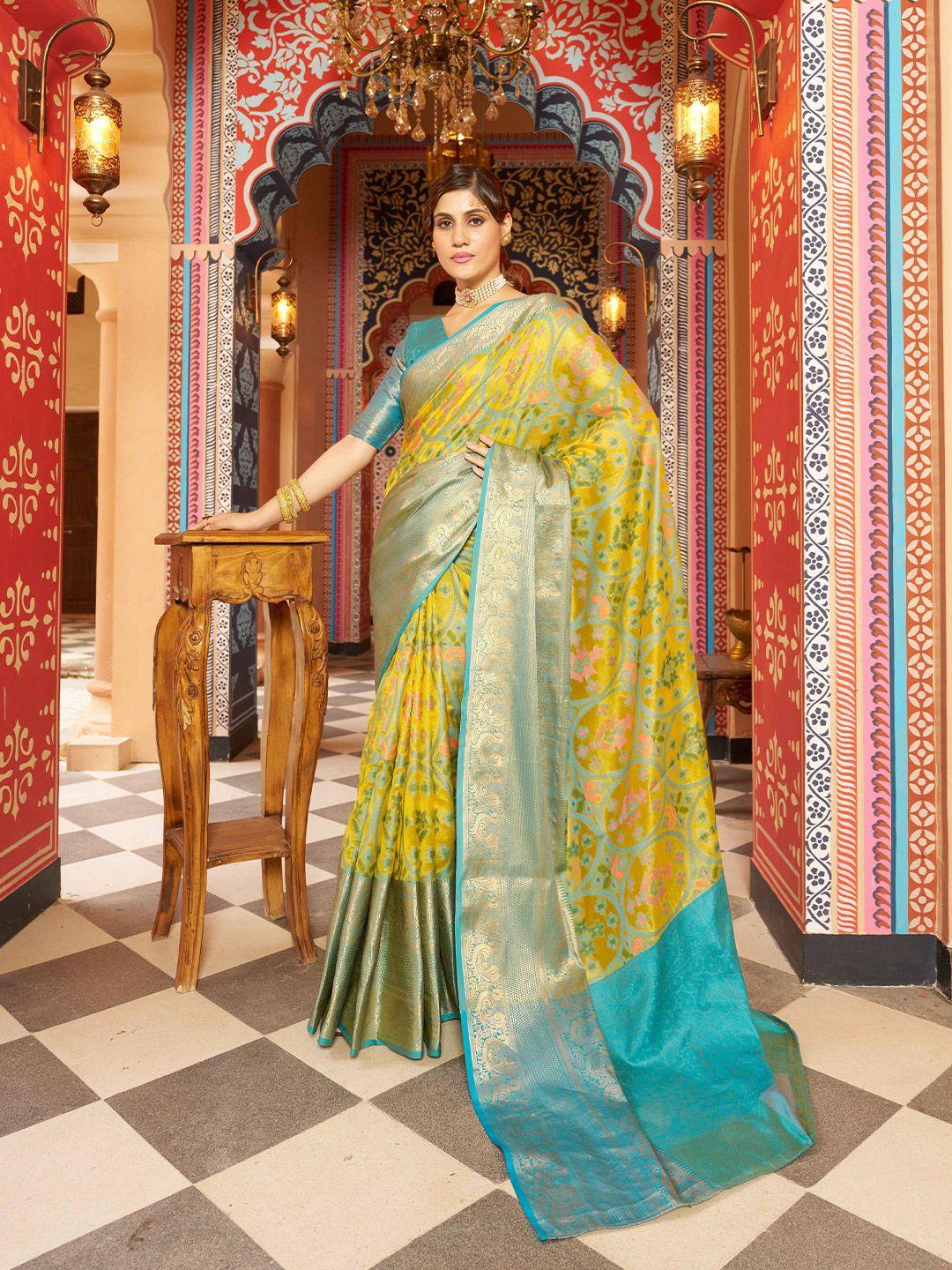 swornof woven design zari pure cotton saree