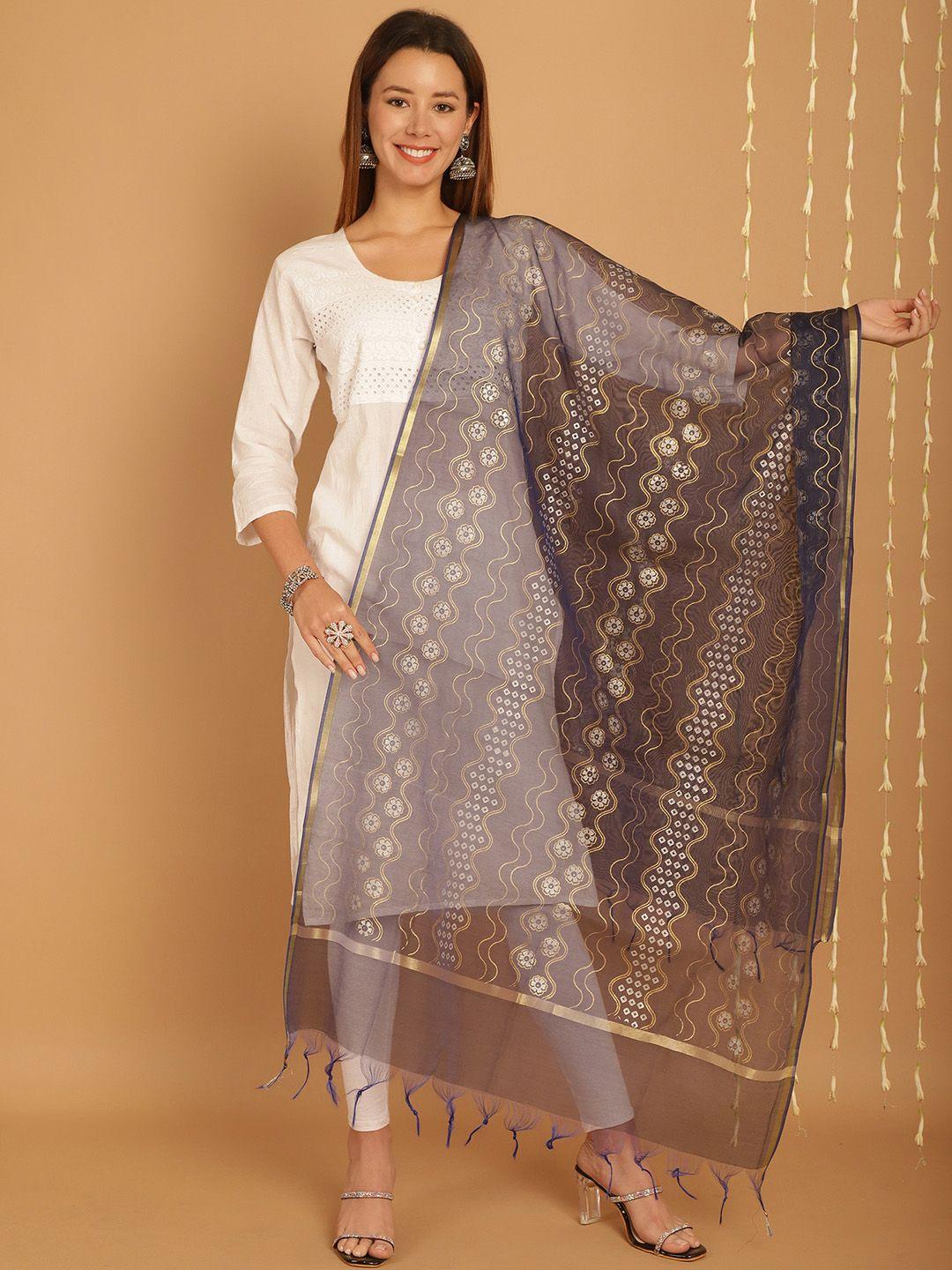 soundarya ethnic motifs printed banarasi silk dupatta