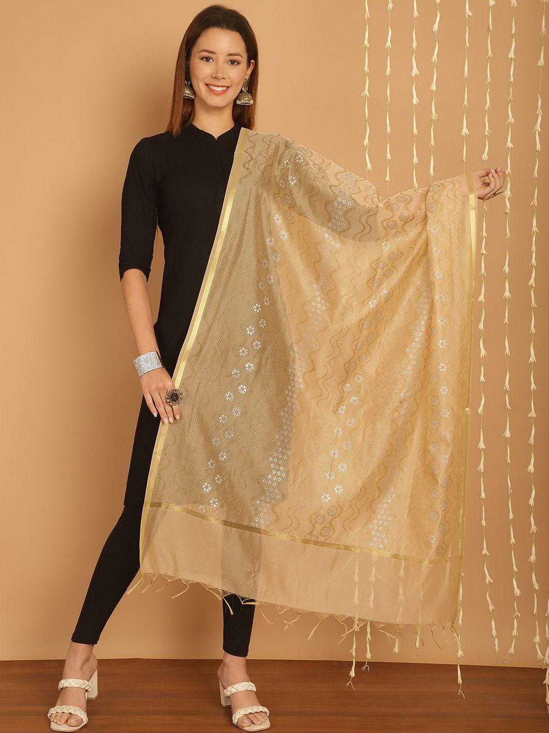 soundarya ethnic motifs printed banarasi silk dupatta