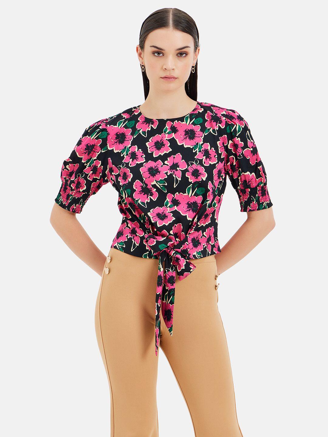 kazo floral print crepe top