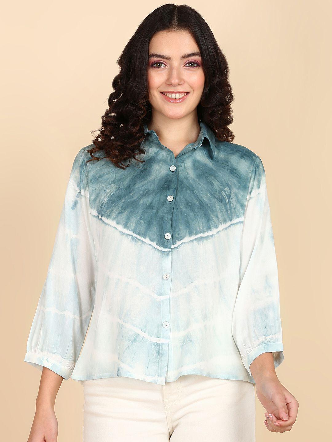 maaesa women relaxed opaque faded casual shirt