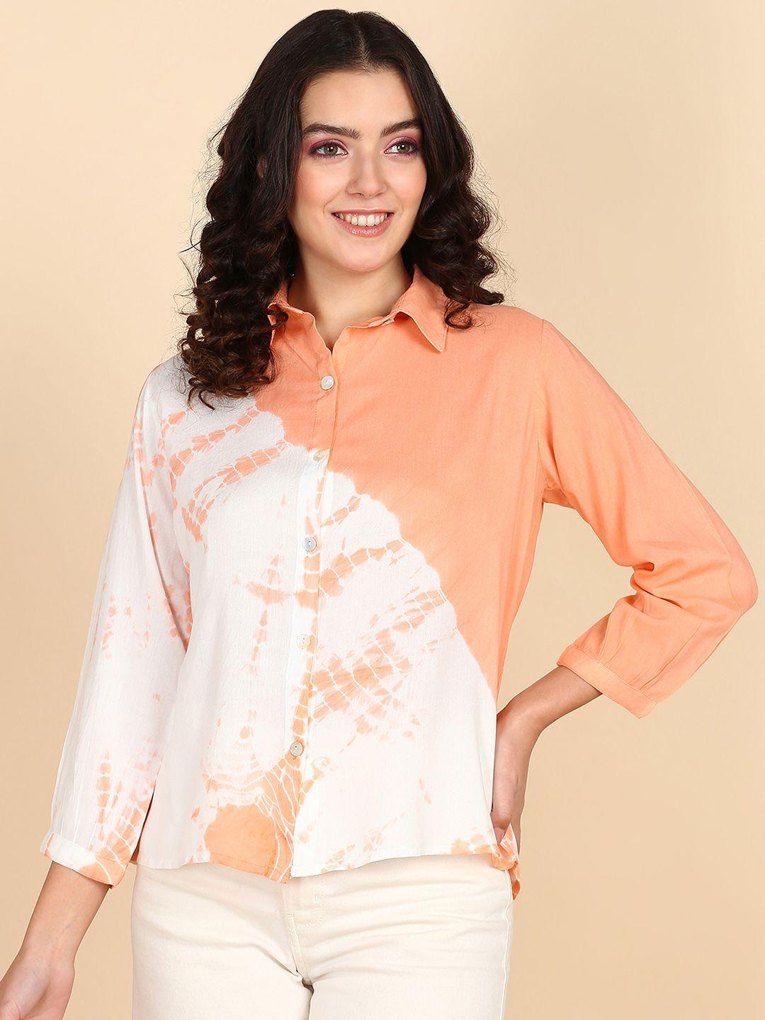 maaesa women relaxed floral opaque casual shirt