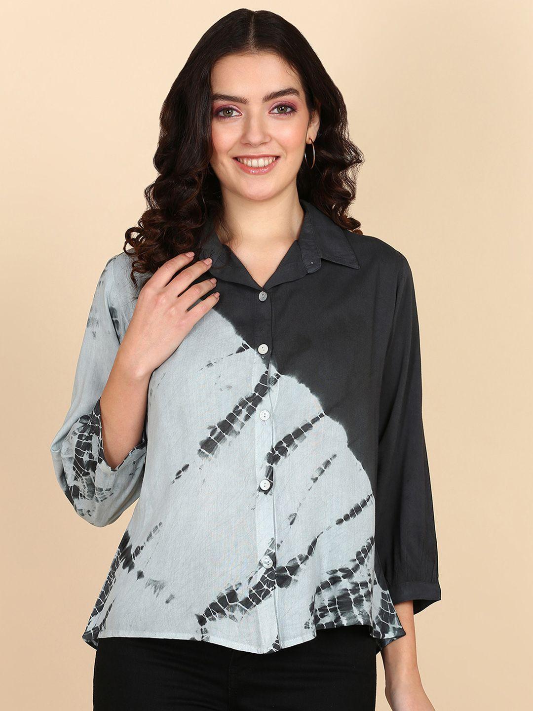 maaesa women relaxed opaque printed casual shirt