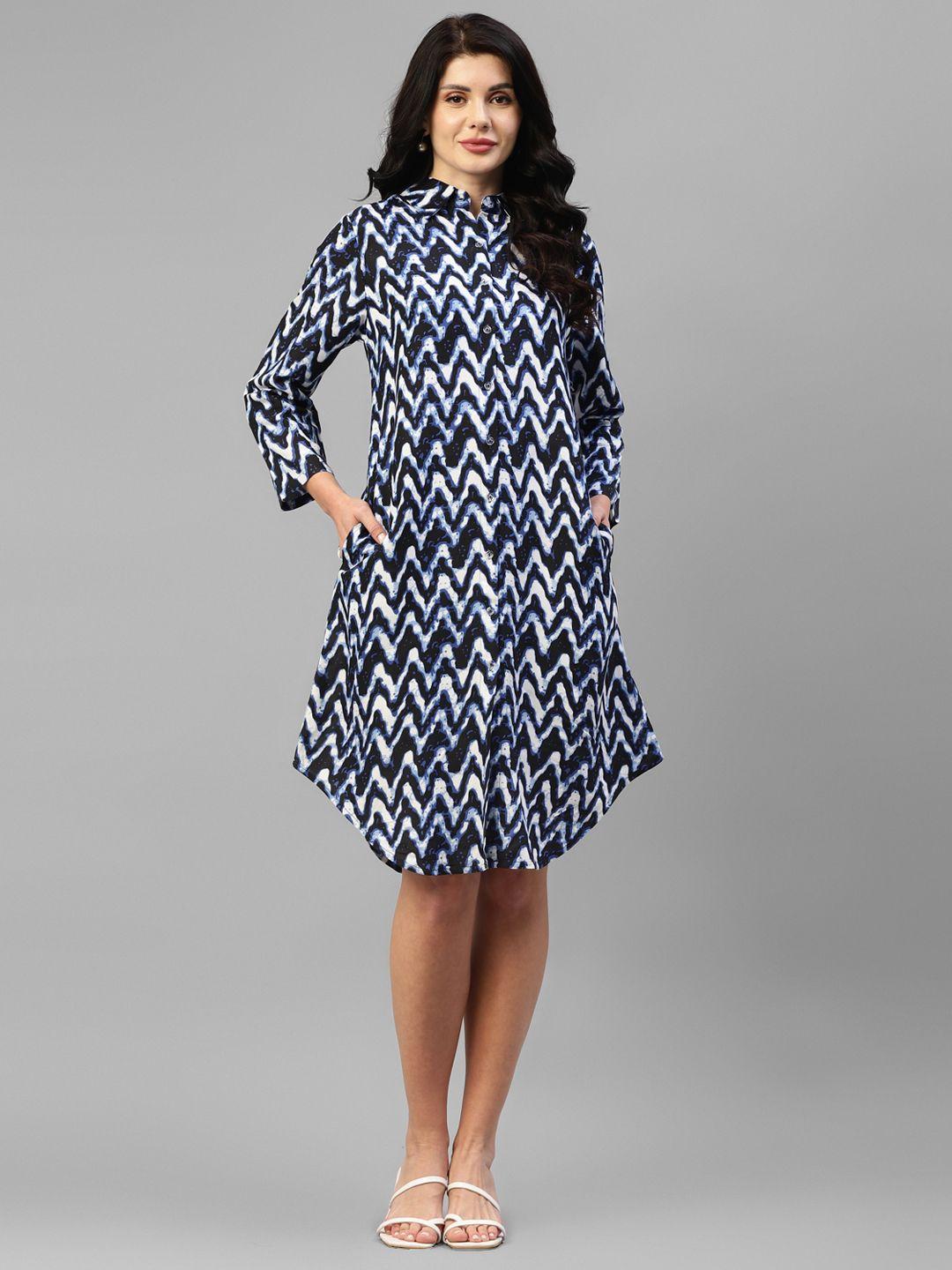 deebaco print shirt dress