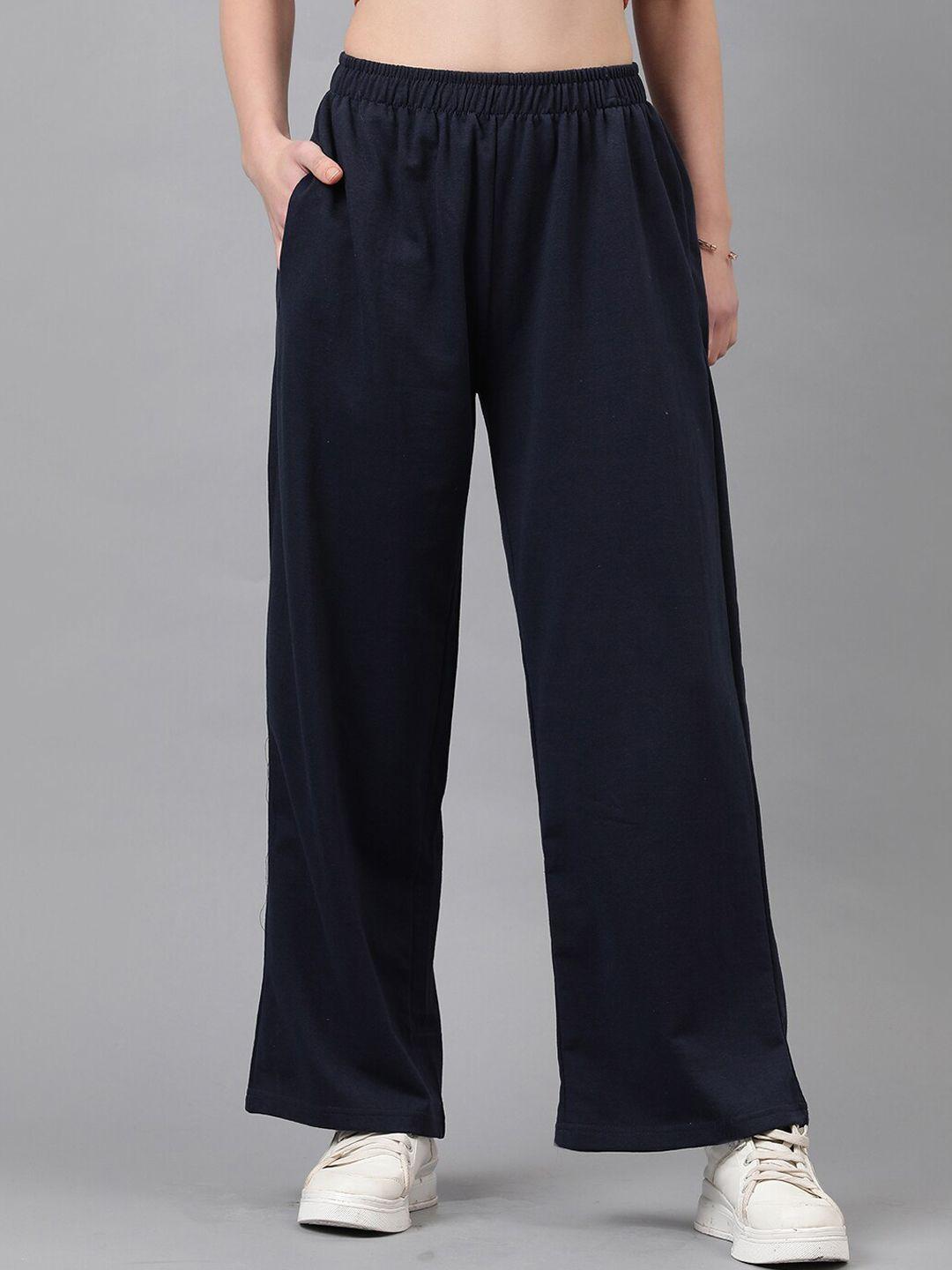 kotty women high-rise wide-leg track pants